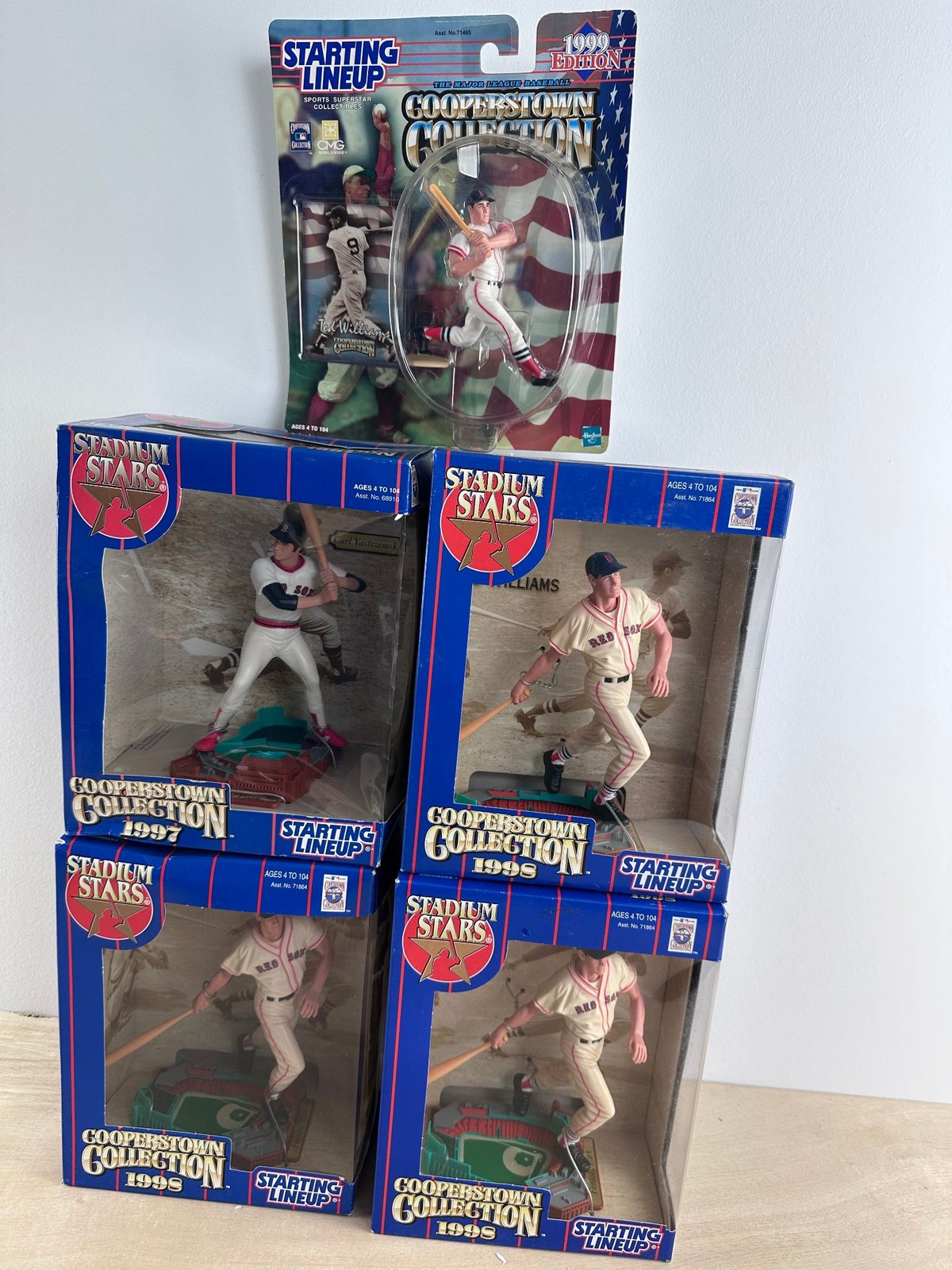 Starting Lineup Stadium Stars Ted Williams Lot 5 Cooperstown 1997 1998 Figures