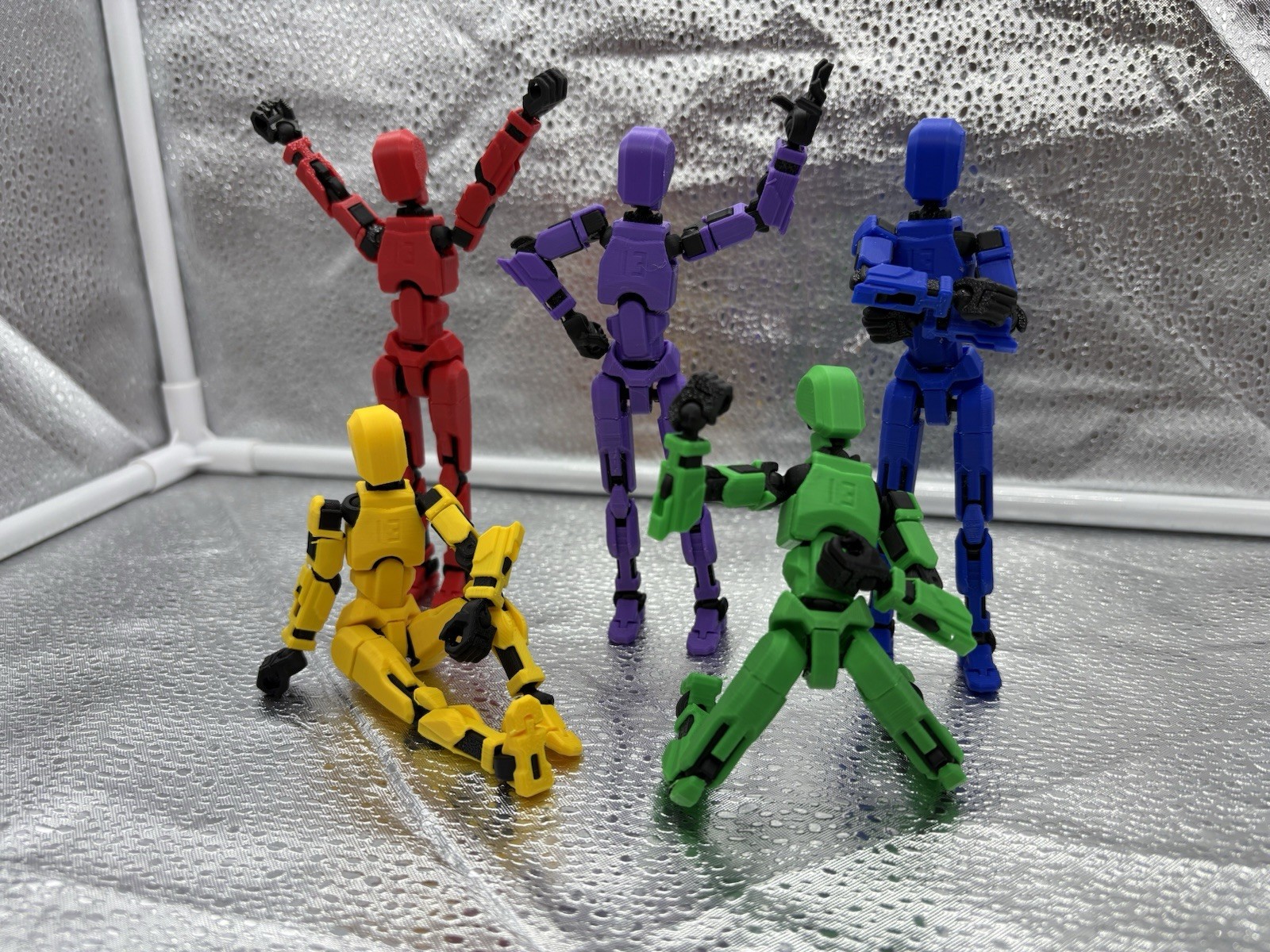 HUGE BUNDLE LOT (5 Figures & 10 Weapons) hands Dummy 13 Action Figure T13 Titan