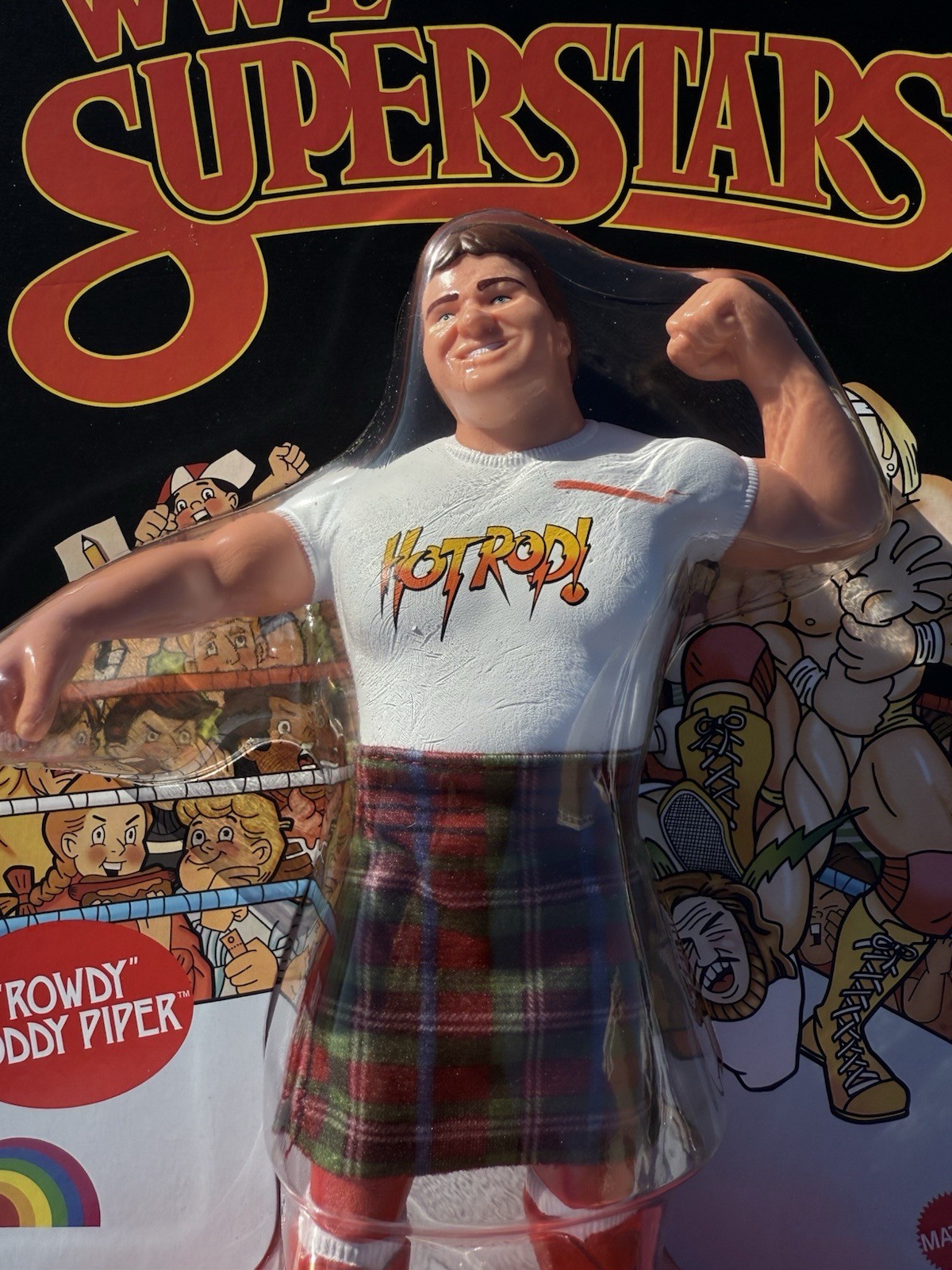 NEW Mattel LJN WWE Superstars Series 3 Rowdy Roddy Piper Chase Black Card Target