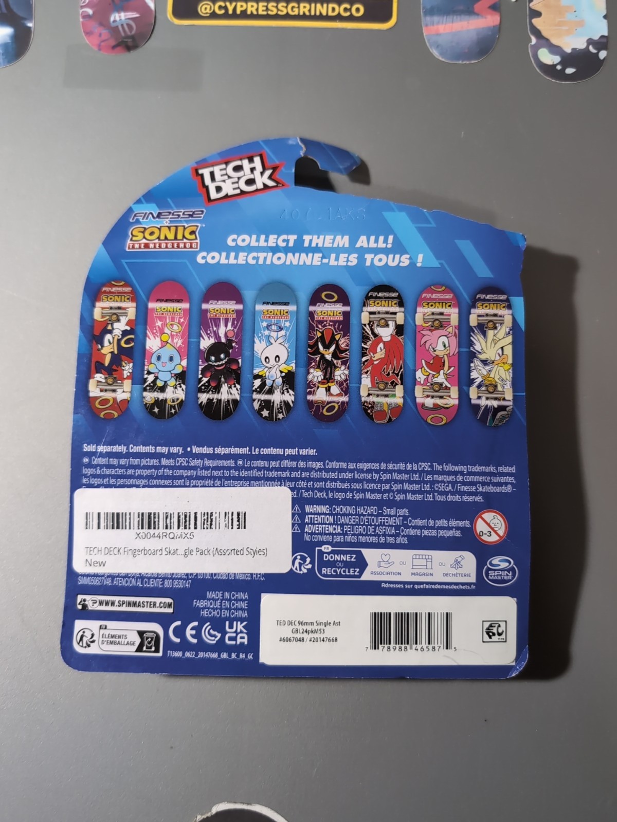 Tech Deck Finesse X Sonic The Hedgehog Amy Rose