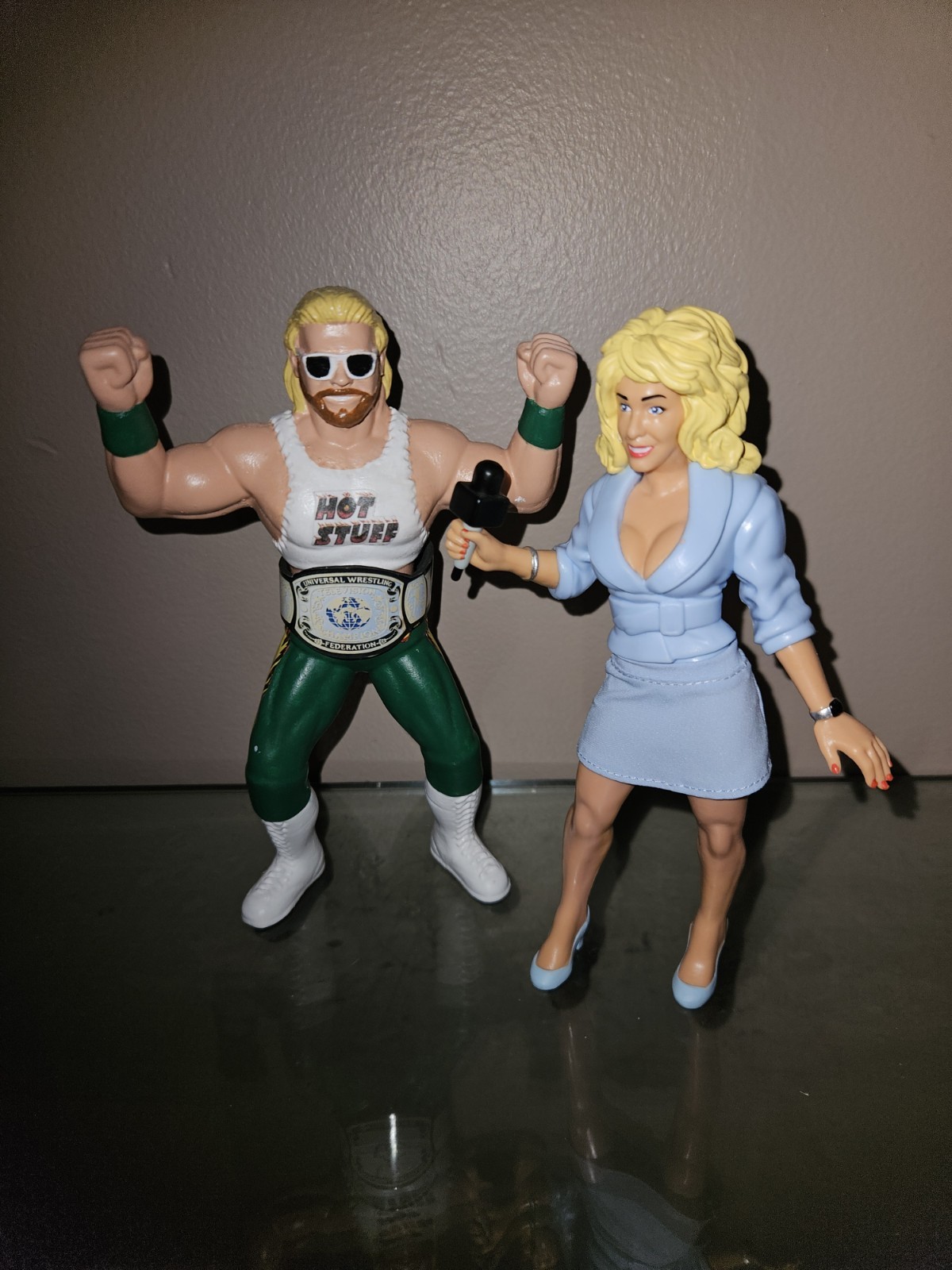 CUSTOM LJN WWF WWE WCW UWF EDDIE GILBERT MISSY HYATT WRESTLING FIGURE RUBBER GUY