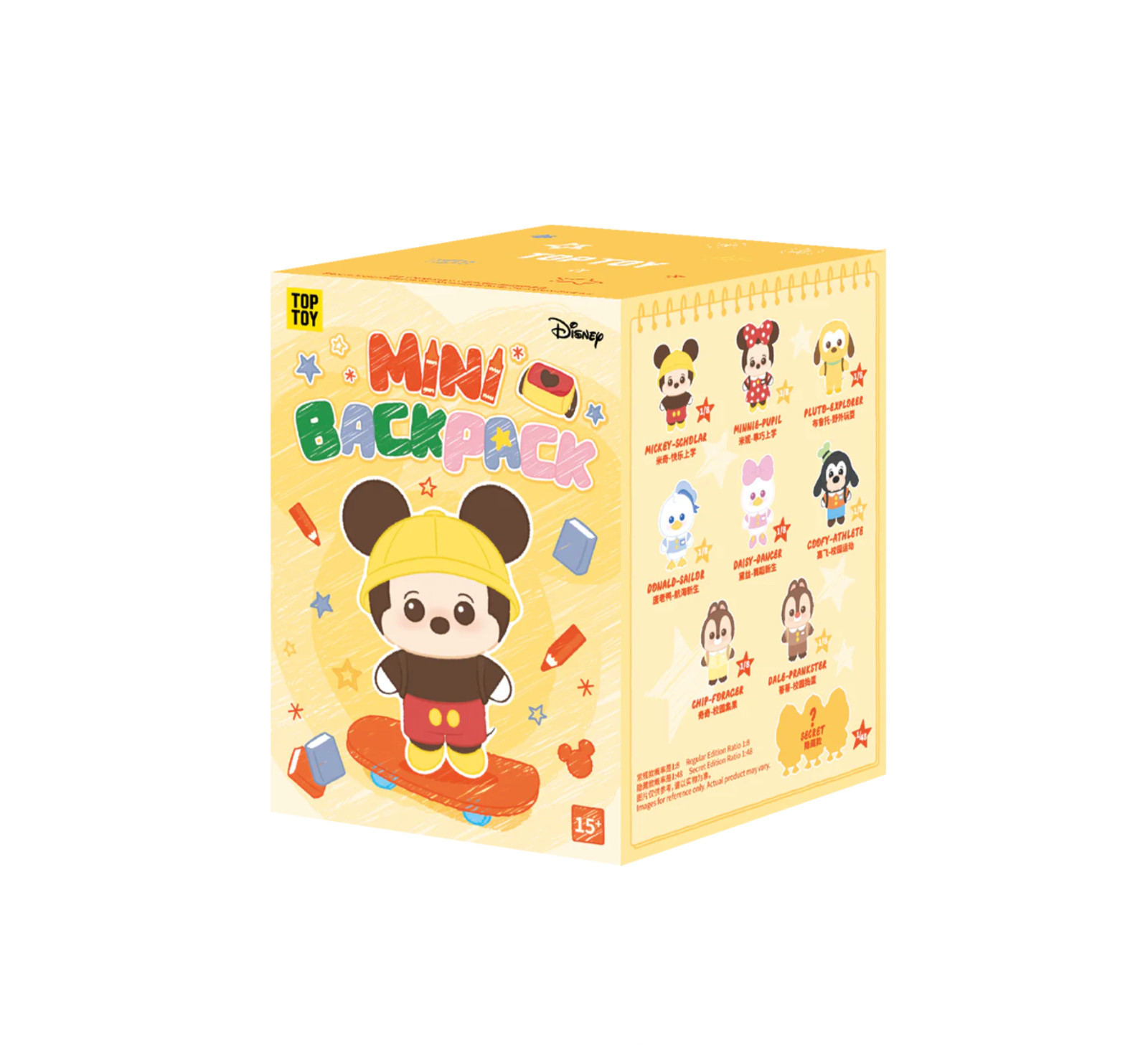 💡 TOPTOY x Disney Mickey Mouse Family Mini Backpack Vinyl Plush One Blind Box