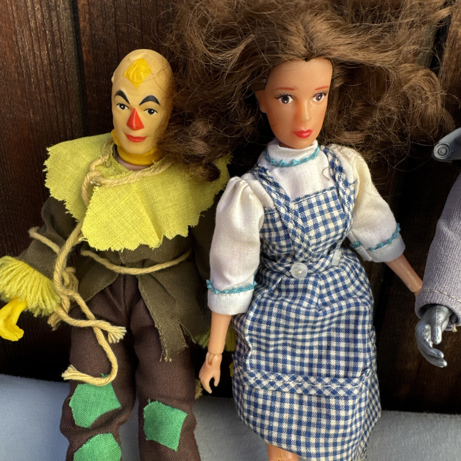 Vintage MEGO WIZARD OF OZ (Lot of 4) Tinman Dorothy Scarecrow & Lion 1974 *Read