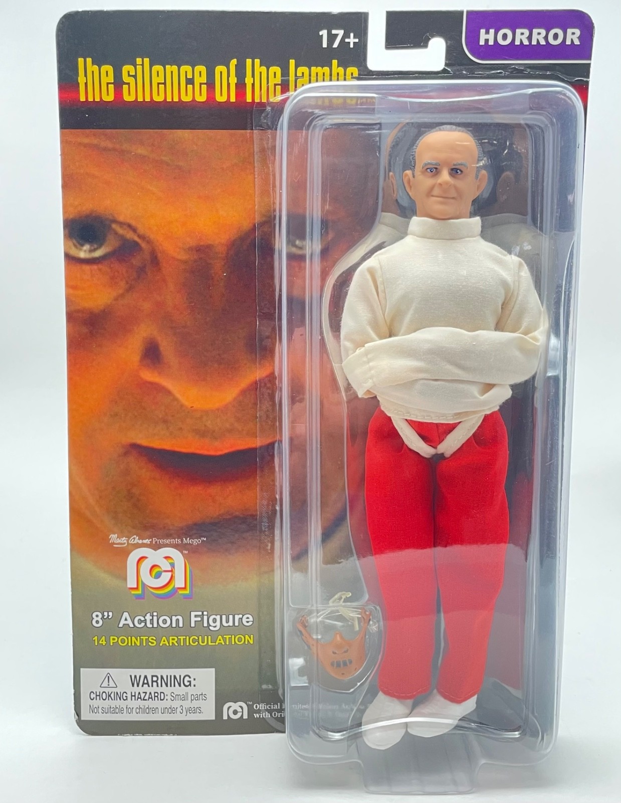 Mego Horror Series Hannibal Lecter The Silence Of The Lambs 8″ Action Figure New