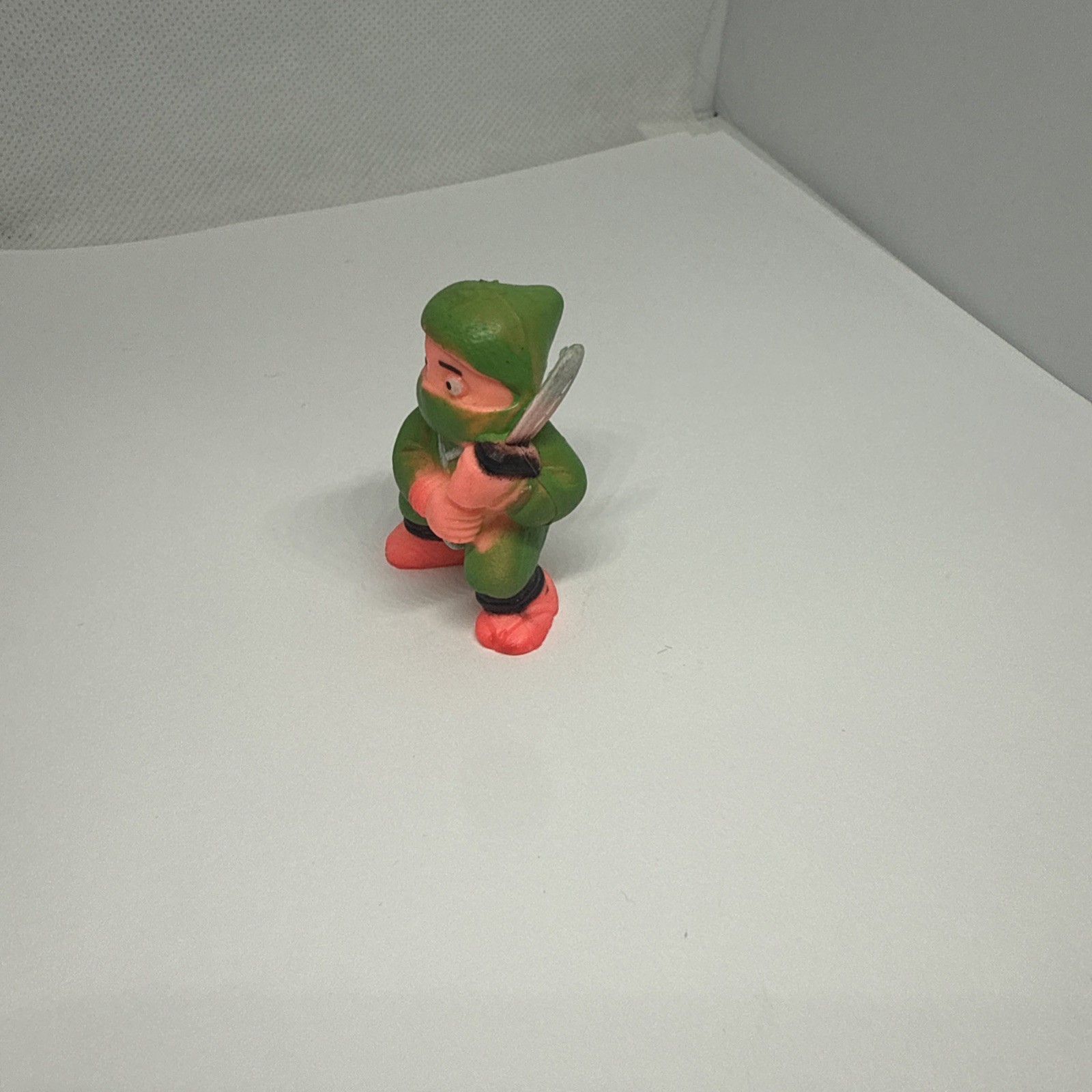 Soma Ninja Figure 1986 Green Turban Suit Fighter Rubber Martial Arts 2” Toy VTG