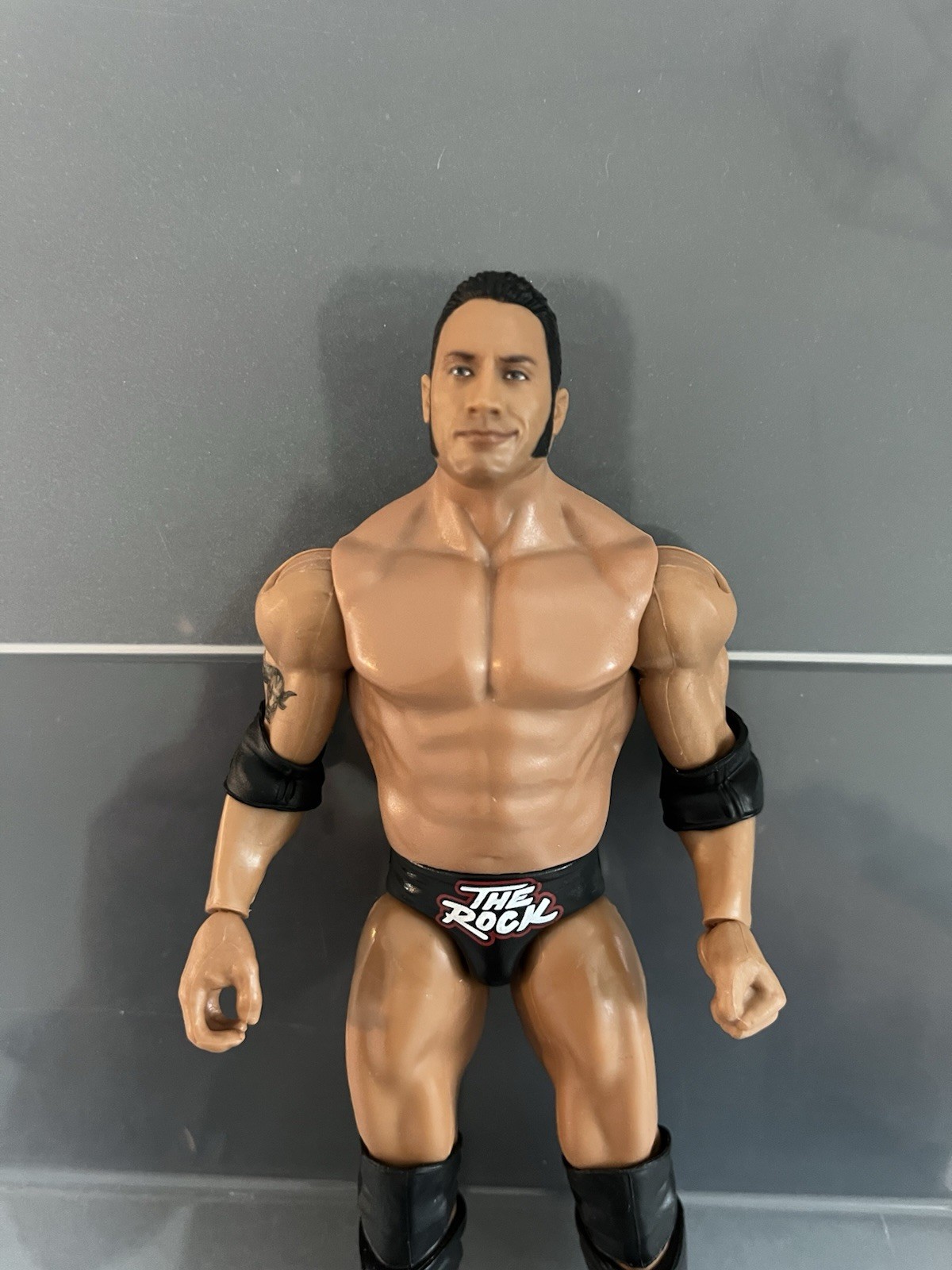 WWE Mattel Main Event Champions Series The Rock RARE Wrestling Figure 6” Johnson