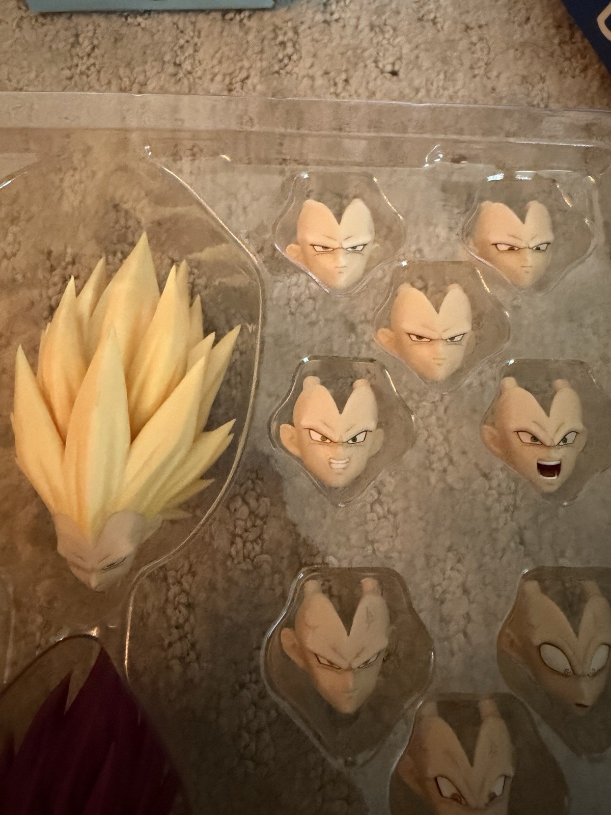 Ultra Vegeta 1 Recustom Ssj3 Vegeta Matte Color Head 6 Faces