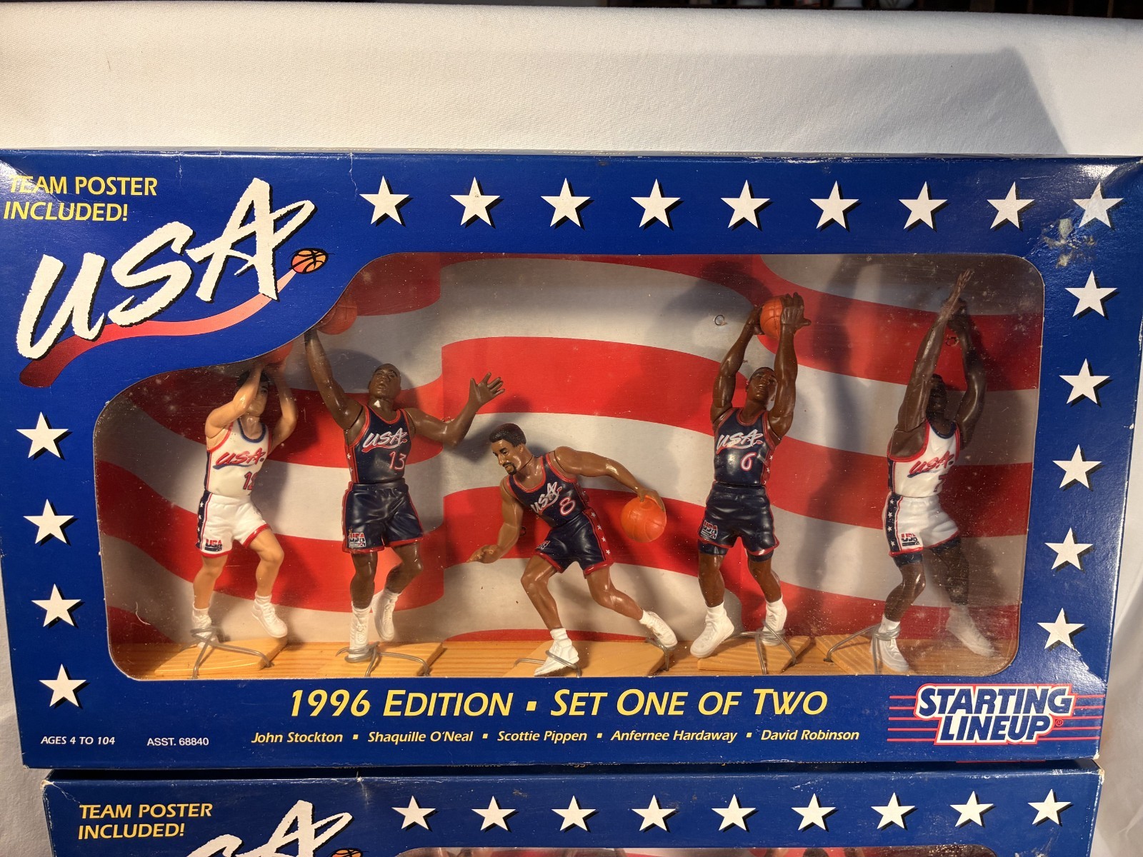 Starting Lineup 1996 Edition Dream Team USA Basketball COMPLETE #1 + #2 SETS