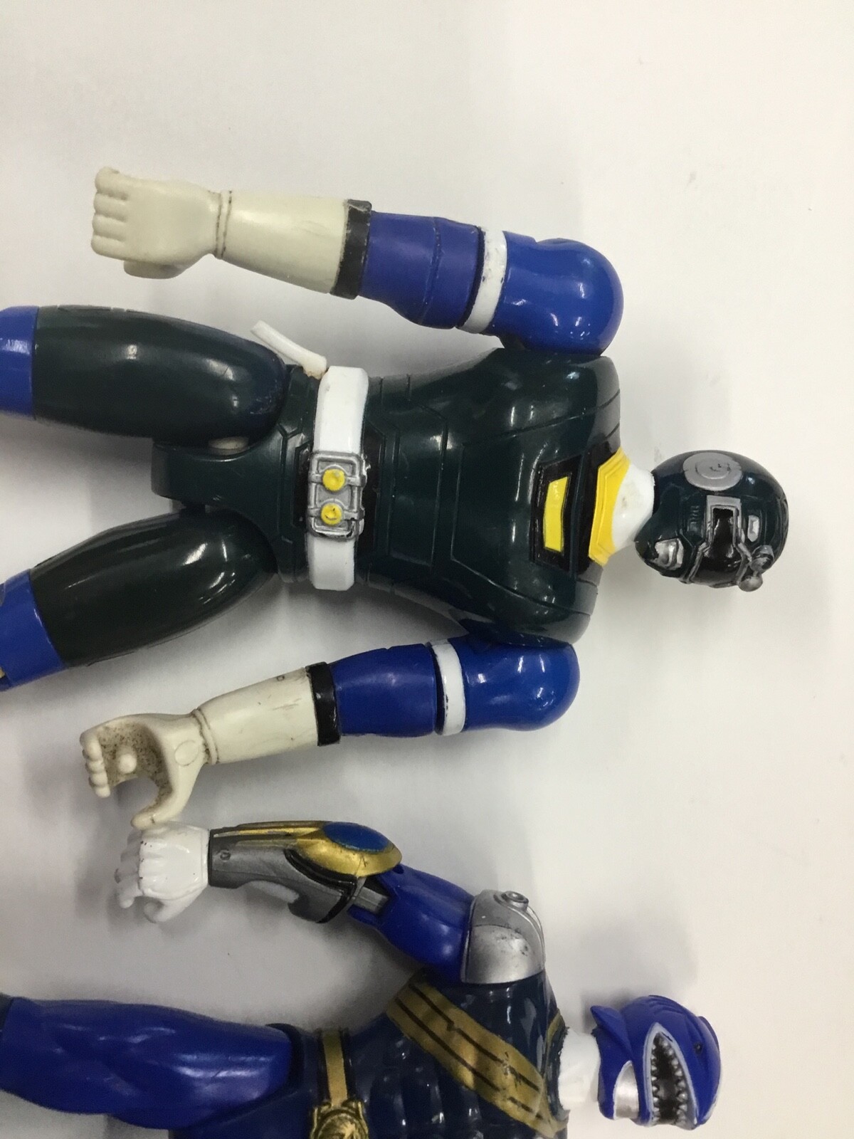 Vintage Lot Of 3 Power Ranger Figures red blue black