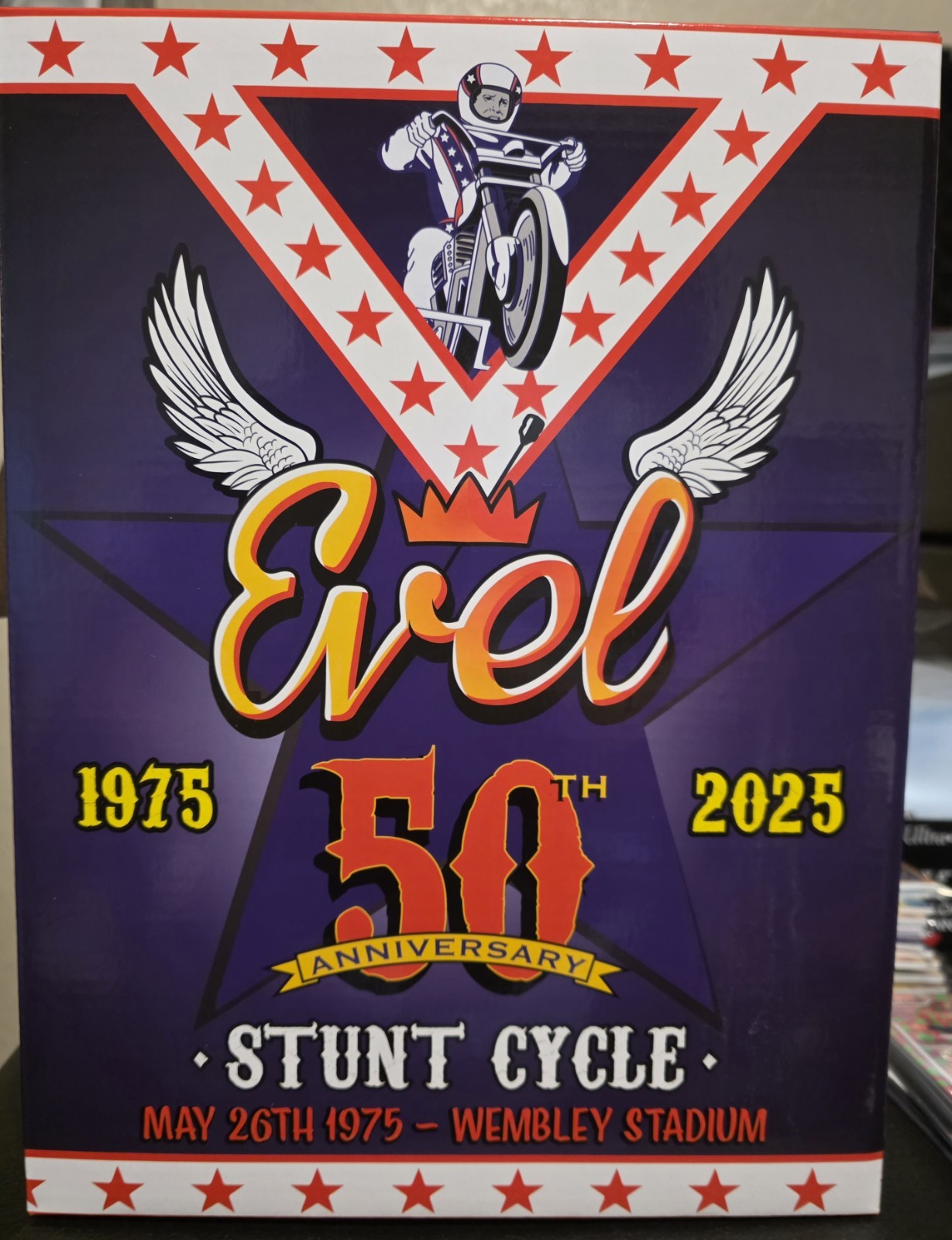 Wembley 50th Anniversary Evel Knievel Stunt Cycle Set – Limited Edition /1400