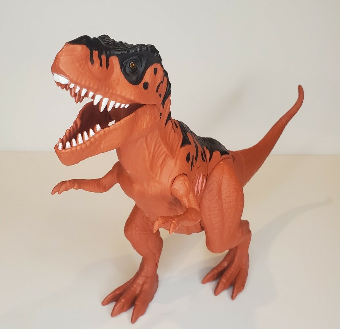T Rex Toy Dinosaur 15″ Growling Mouth and Eyes Light Up WM-H 20200415 Free Ship