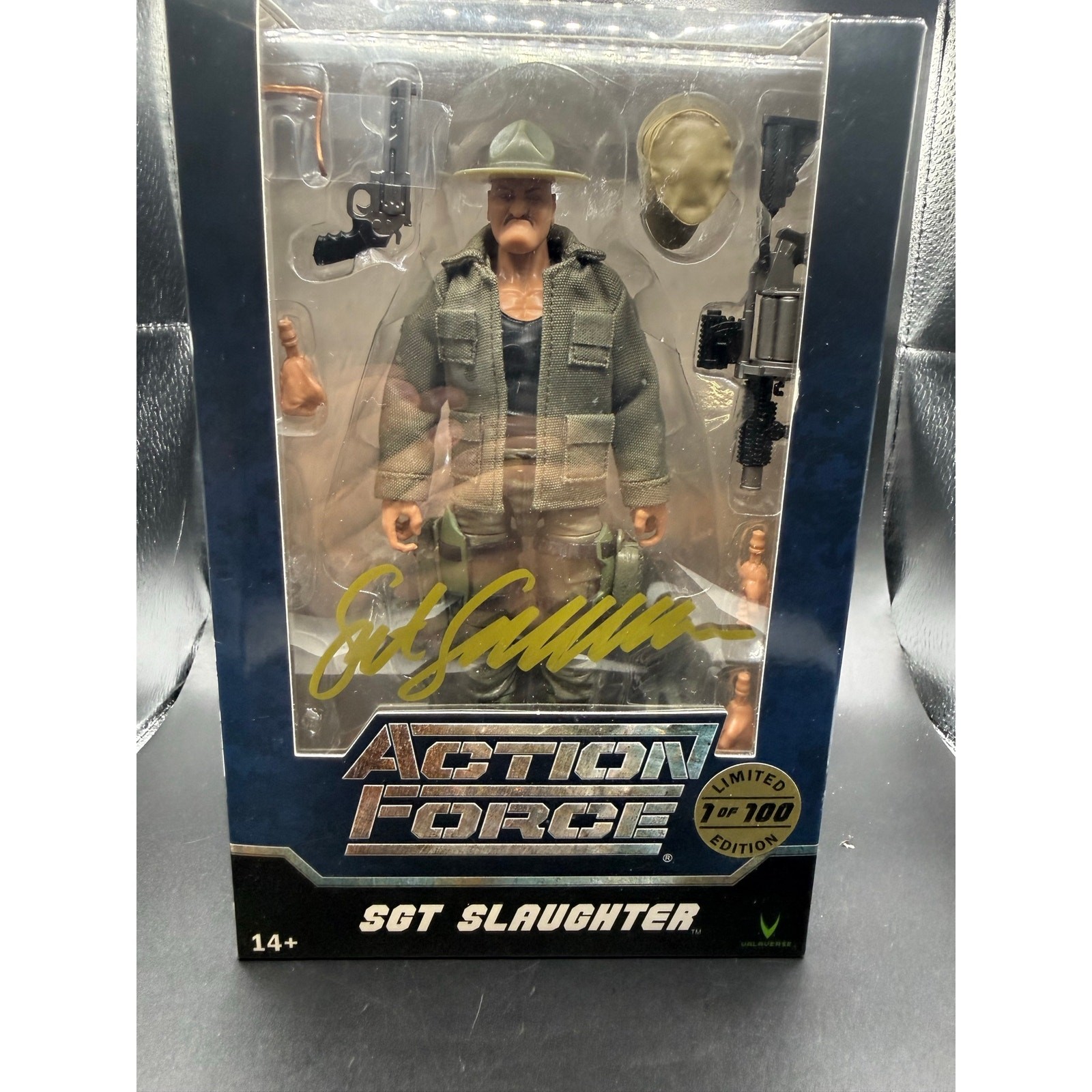VALAVERSE ACTION FORCE SGT SLAUGHTER AUTOGRAPHED 1/100 RARE