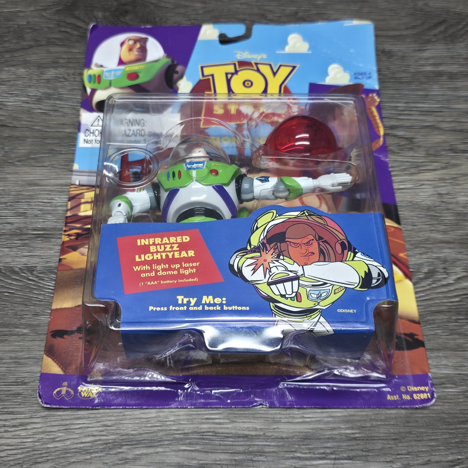 Rare Disney’s Toy Story Infrared Buzz Lightyear Action Figure – Thinkway – New