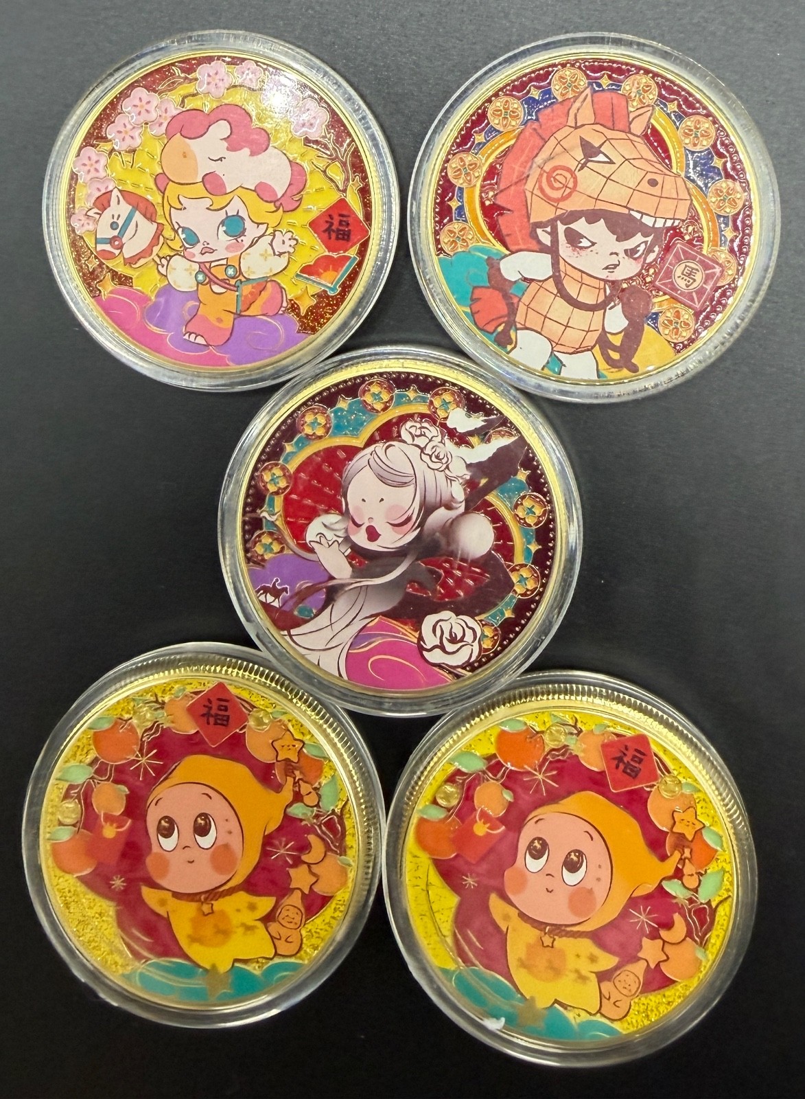 Authentic Pop Mart – POP LAND EXCLUSIVE 2026 The Golden Gallop Series Coins