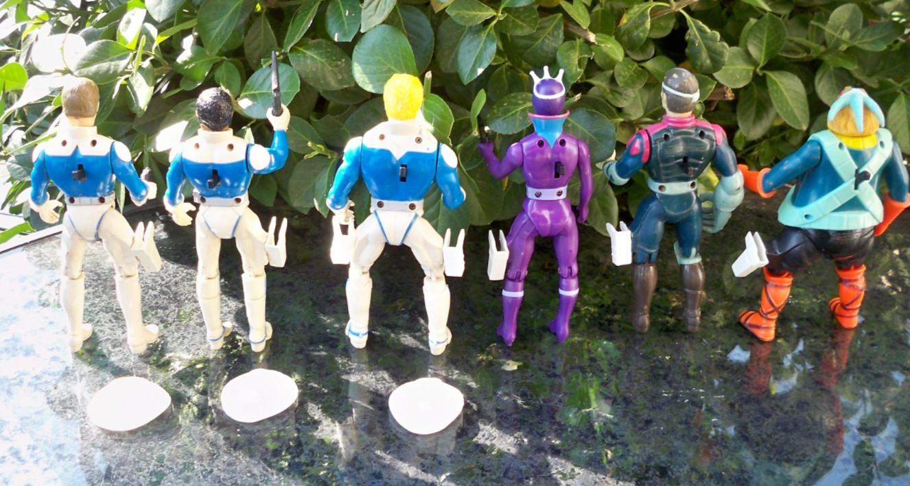 Galoob Of The Galaxy Rangers 1986 FULL SET OF 6 GOOSE FOX DOC QUEEN LAZARUS KIDD