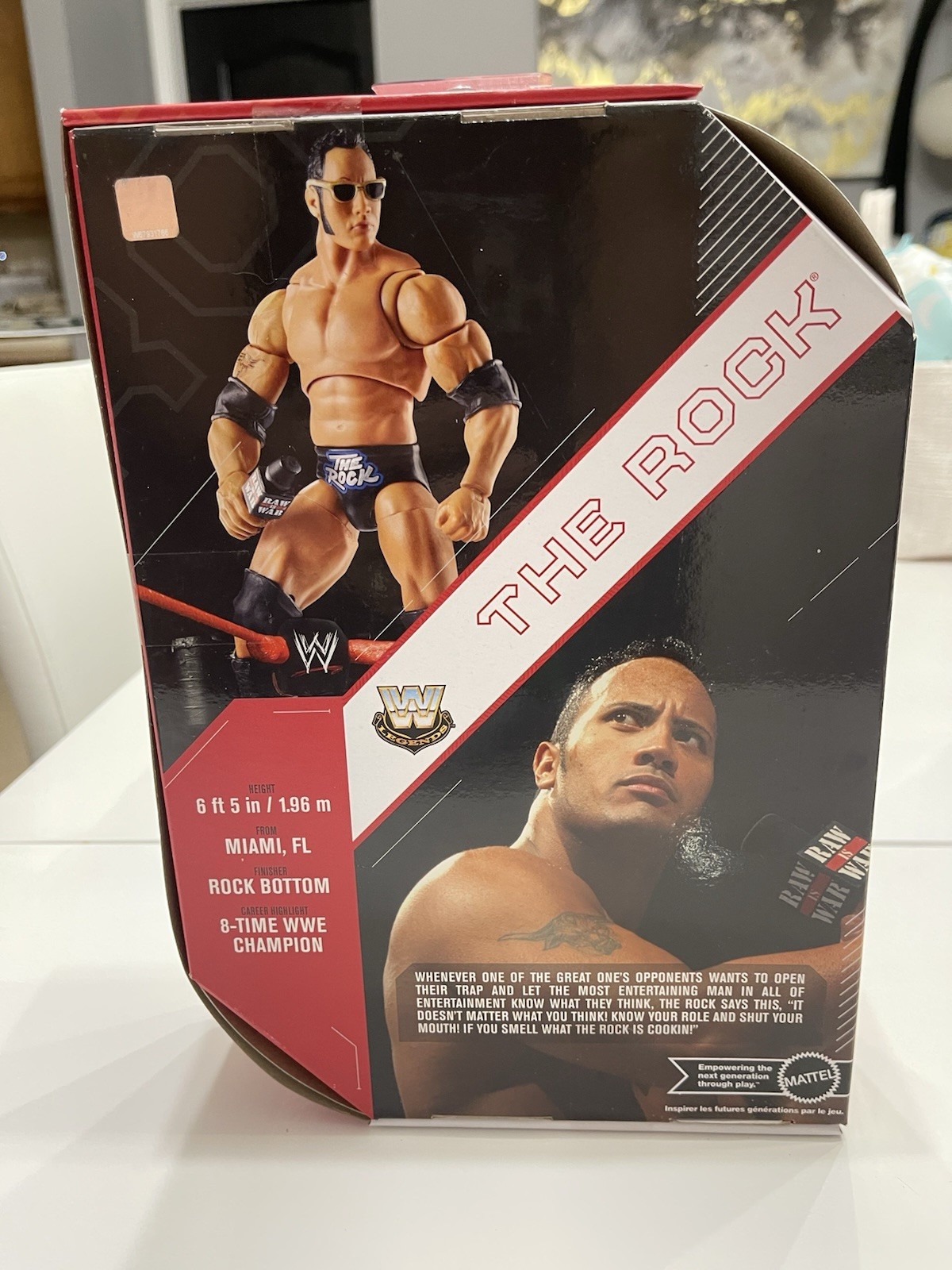 Mattel WWE Ultimate Edition Legends The Rock Exclusive Wrestling Action Figure