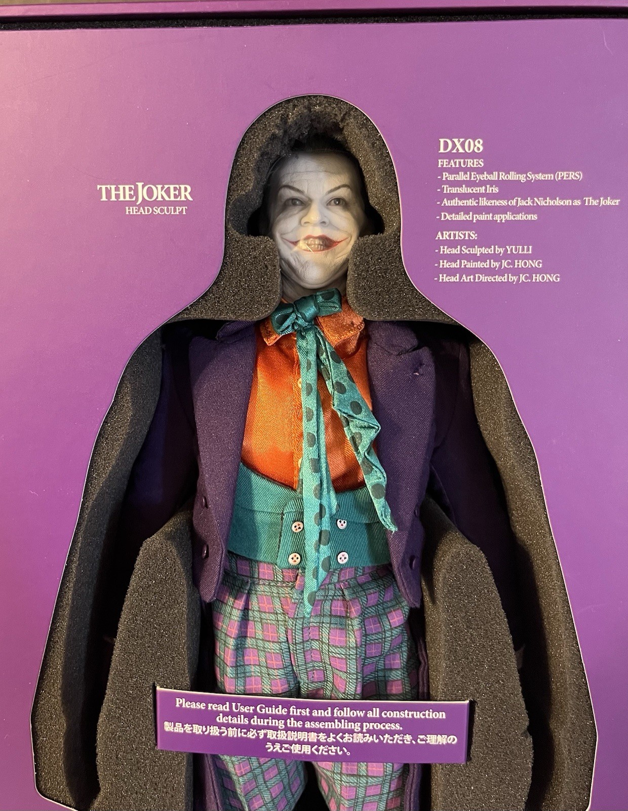 Hot Toys 1/6 Batman 1989 Joker DX08 Jack Nicholson