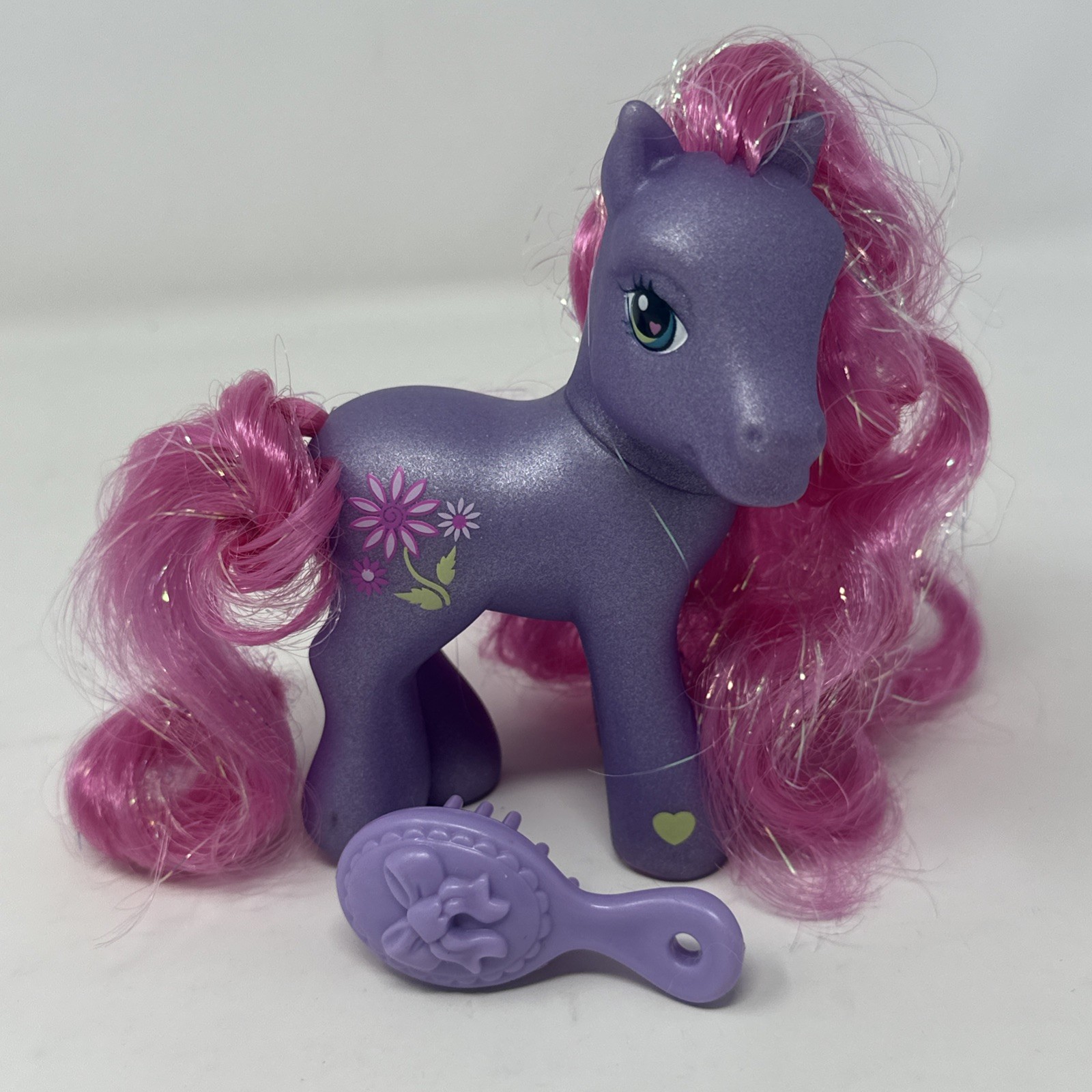 MLP My Little Pony G3 Super Long Tinsel Hair Petal Blossom Hasbro 2002