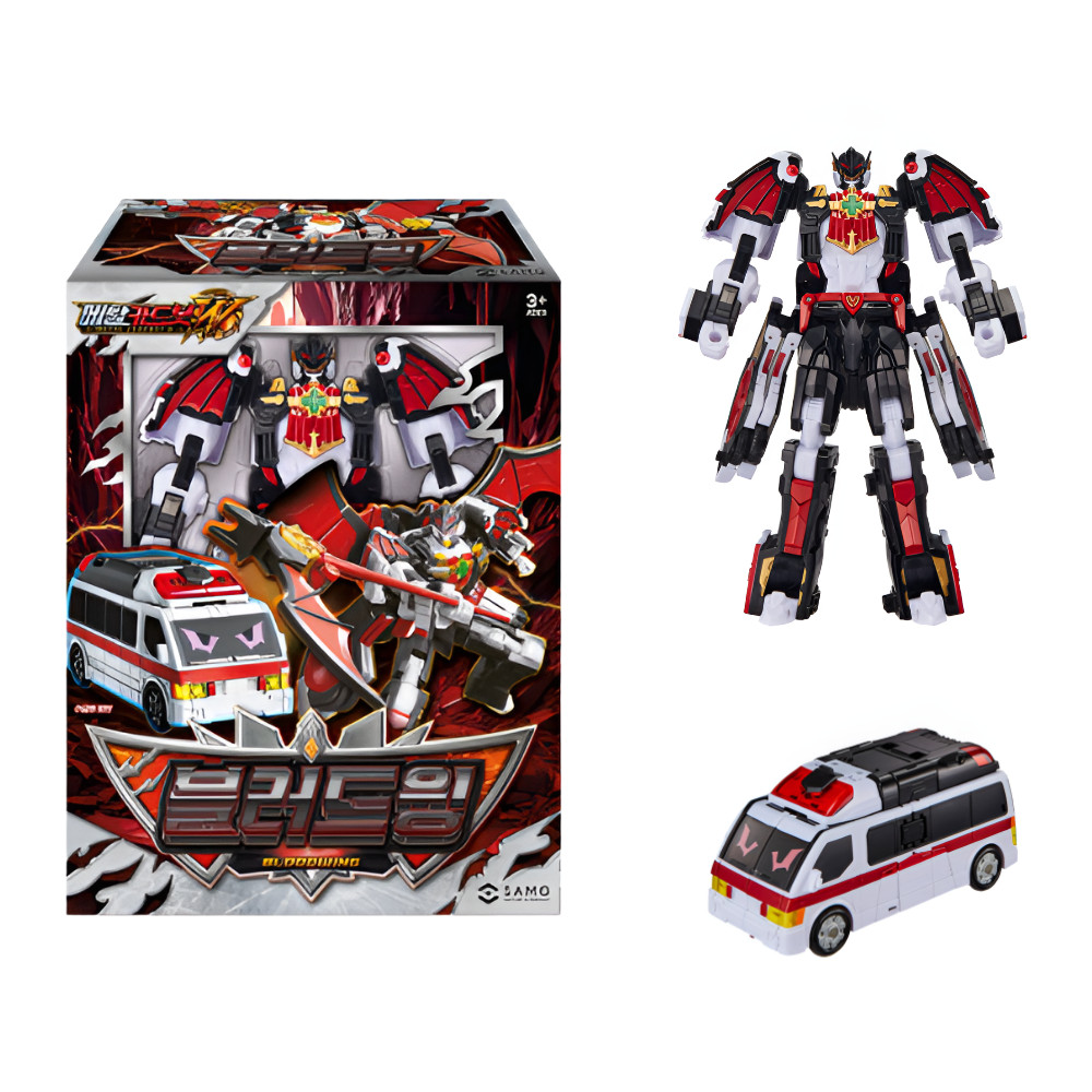 Metal Cardbot W Bloodwing Korean Transforming Ambulance Robot Action Toy