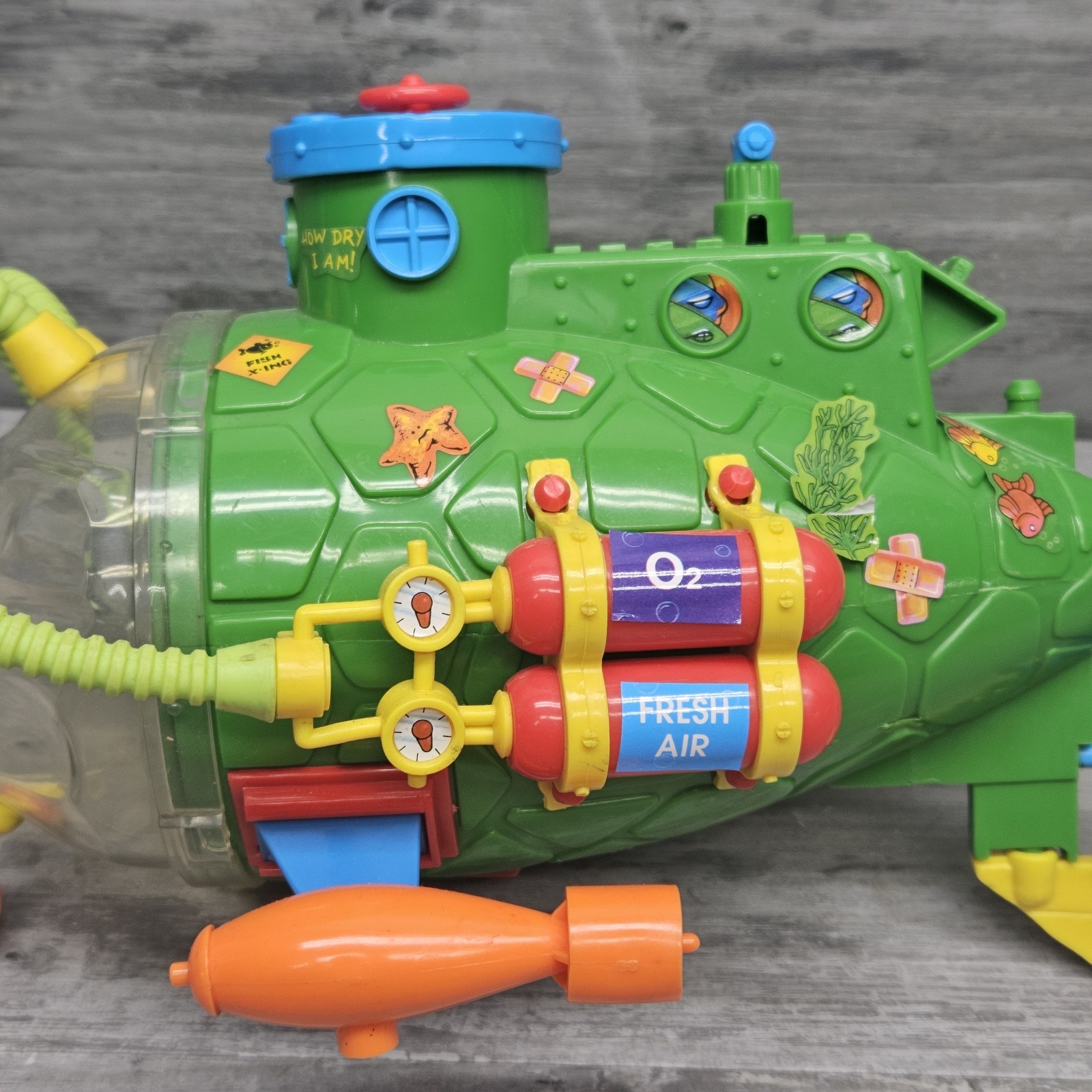 Vtg TMNT 1991 Teenage Mutant Ninja Turtles Sewer Sub Mirage Playmates Incomplete