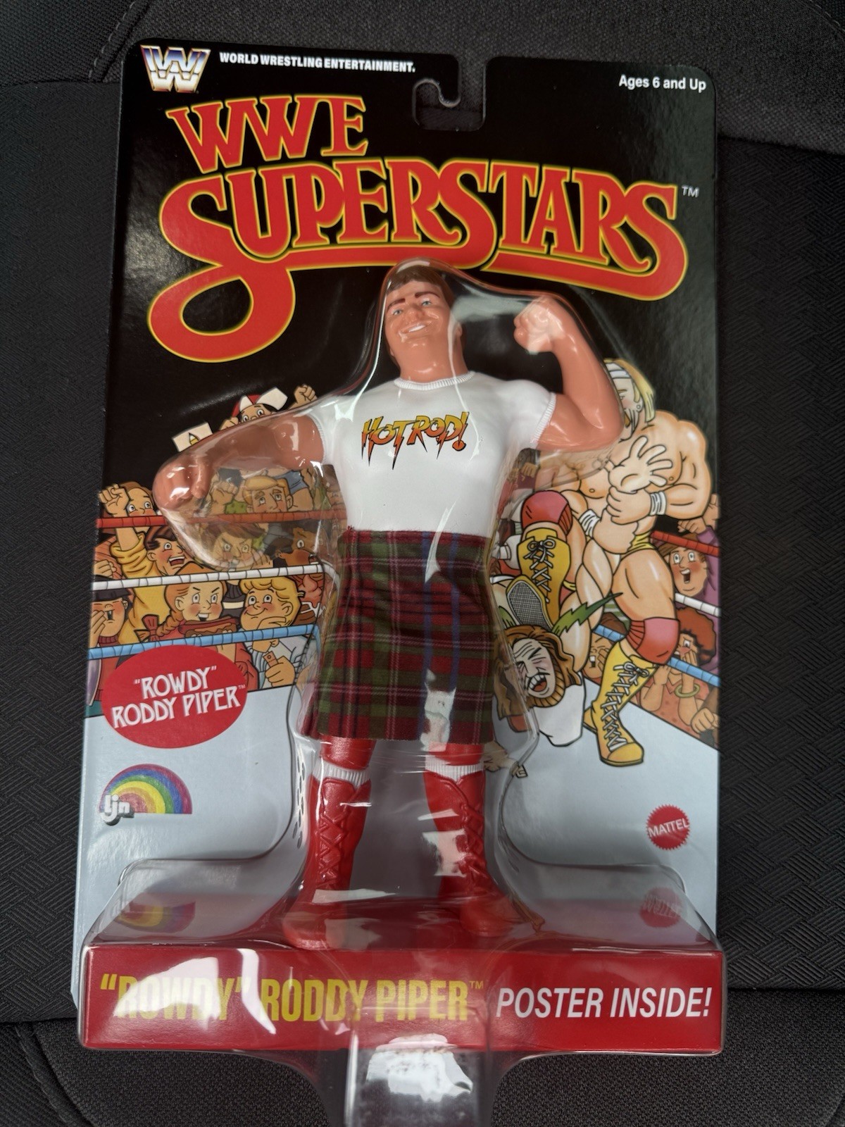 WWE Mattel Superstars LJN Series 3 “Rowdy” Roddy Piper Black Card Chase IN HAND!