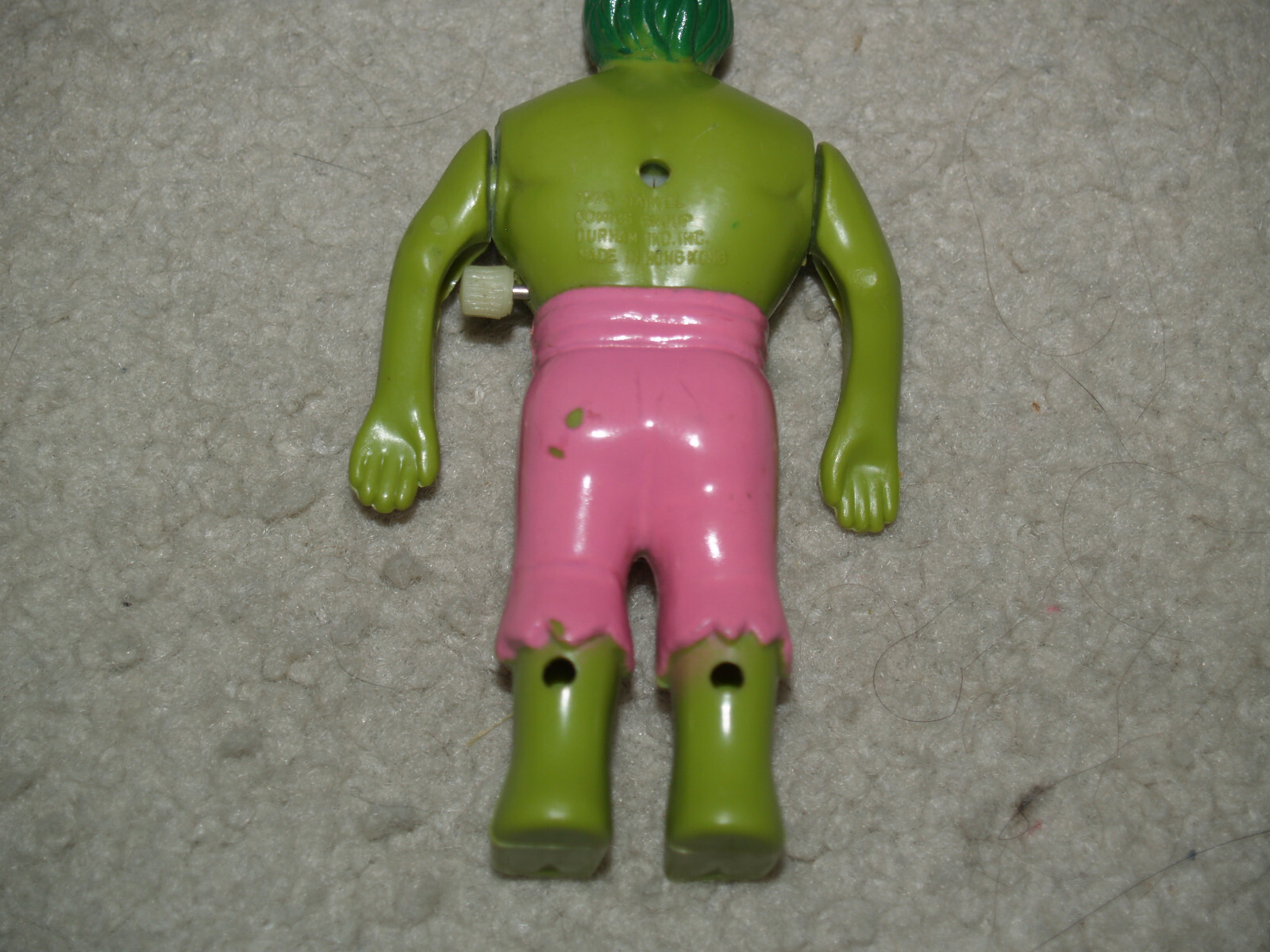 1979 Marvel Incredible Hulk Wind Up Swimmer 4″ figure Durham Ind. – not working