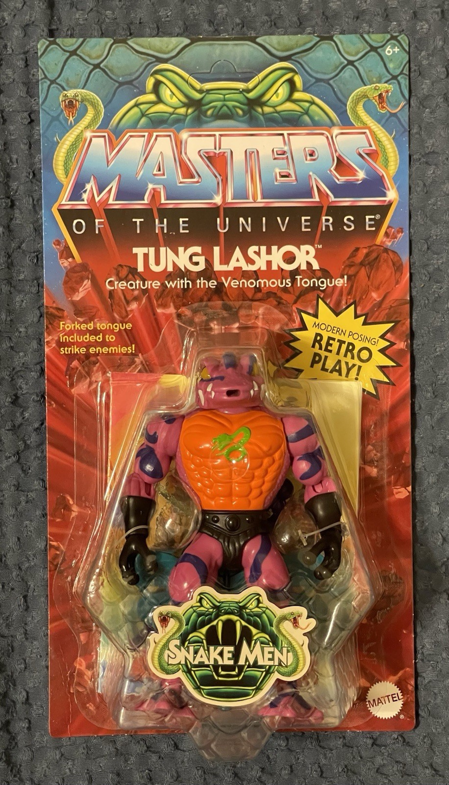 Mattel Masters of the Universe Origins Tung Lashor Action Figure Unpunched