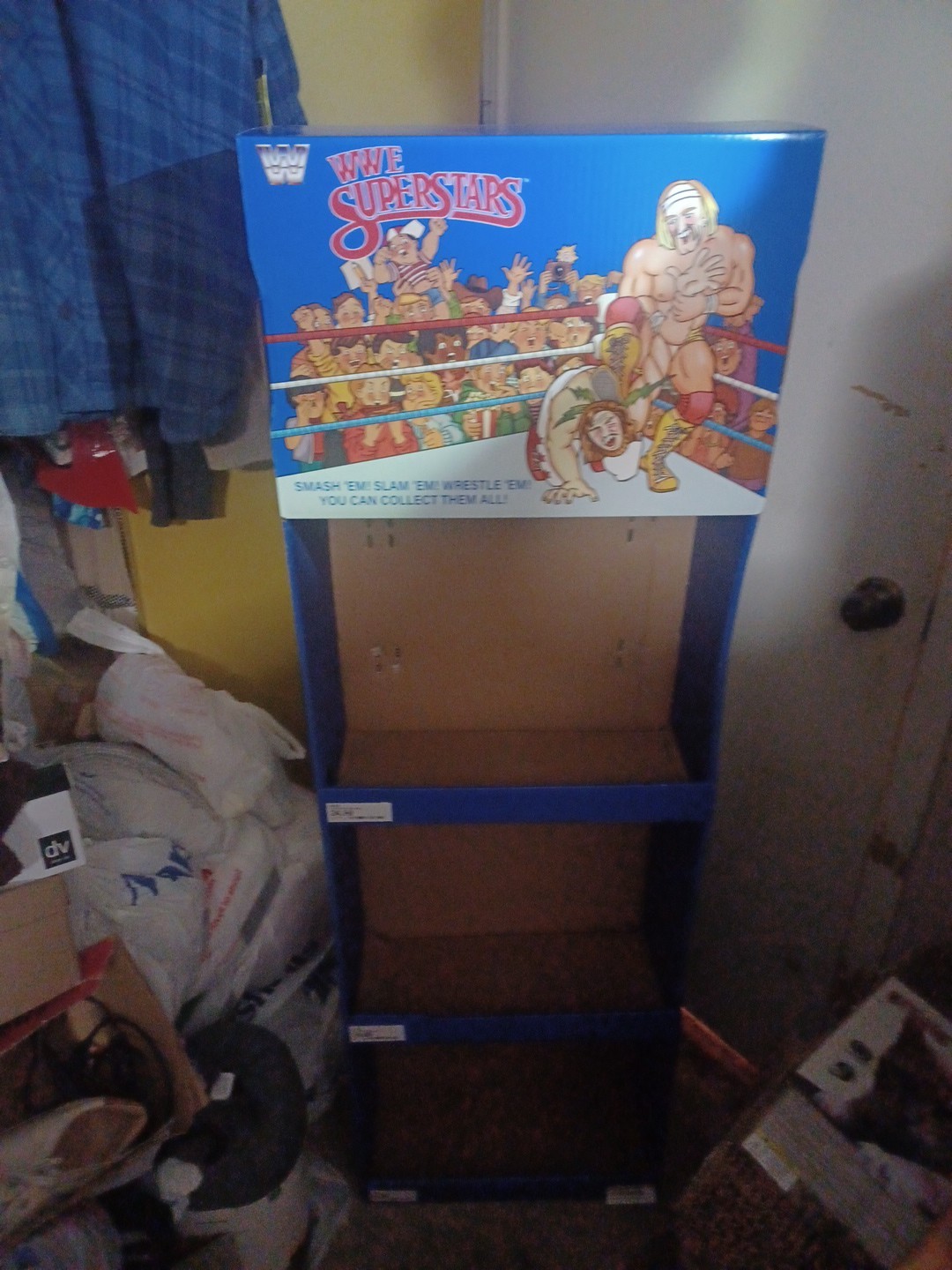WWE SUPERSTARS DISPLAY STAND WWF WRESTLING MATTEL LJN HASBRO AWA WCW HULK HOGAN