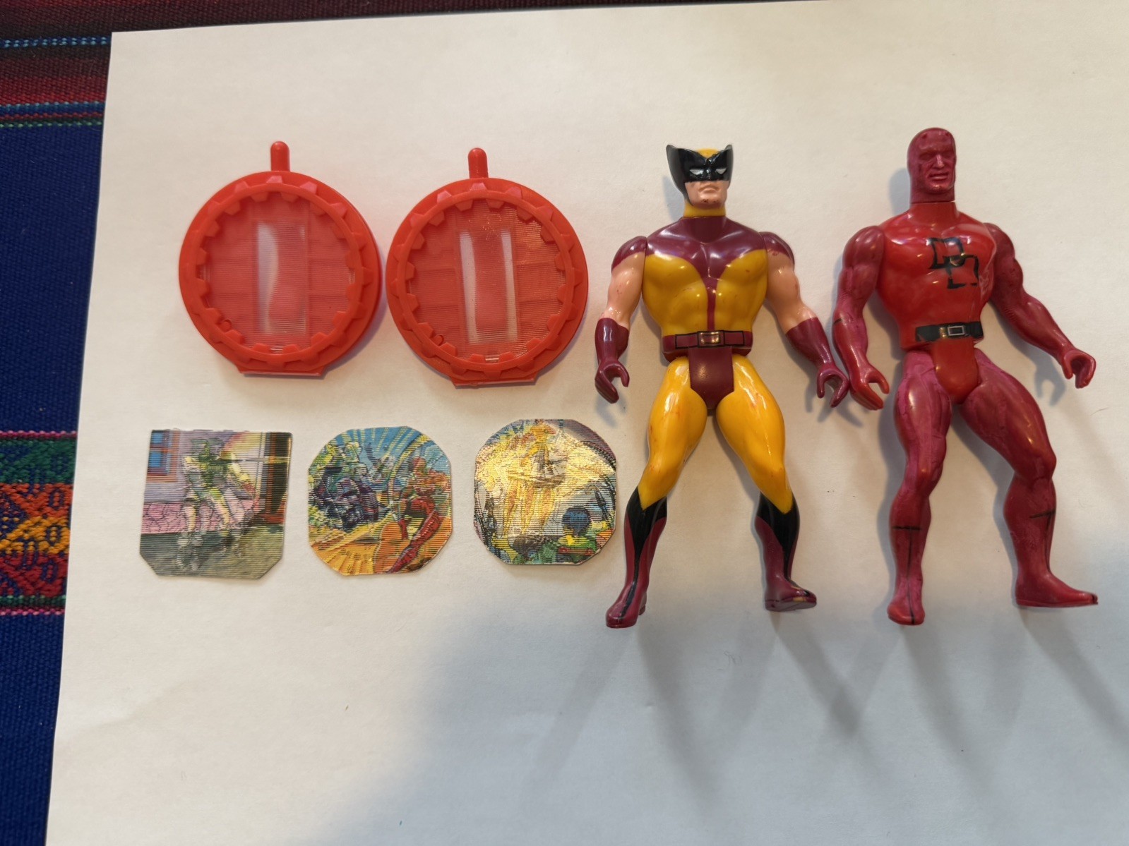 Secret Wars Daredevil and Wolverine Vintage 1984 Mattel