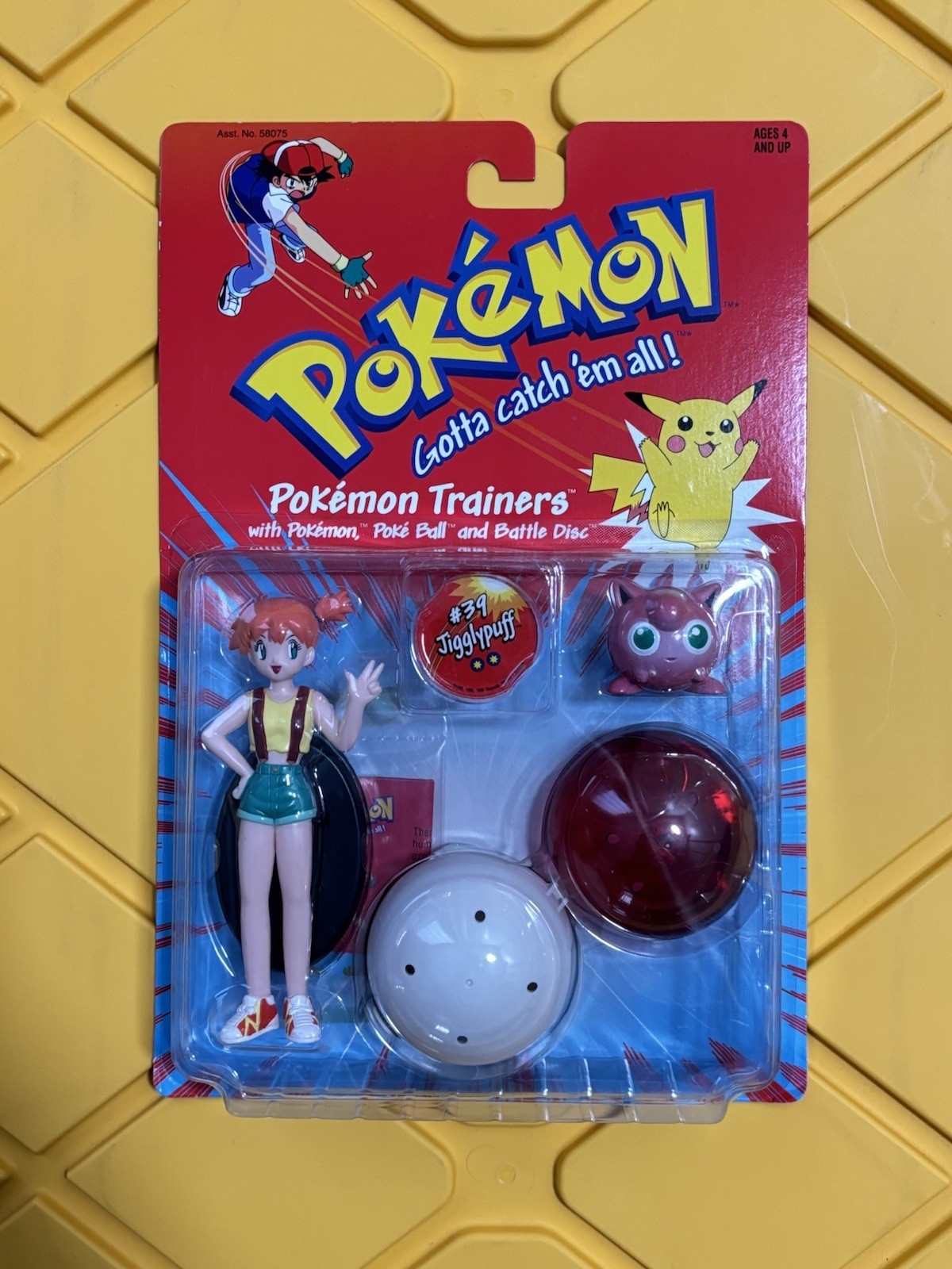 Pokemon Hasbro Trainers Misty & Jigglypuff Poke Ball Battle Tomy Moncolle
