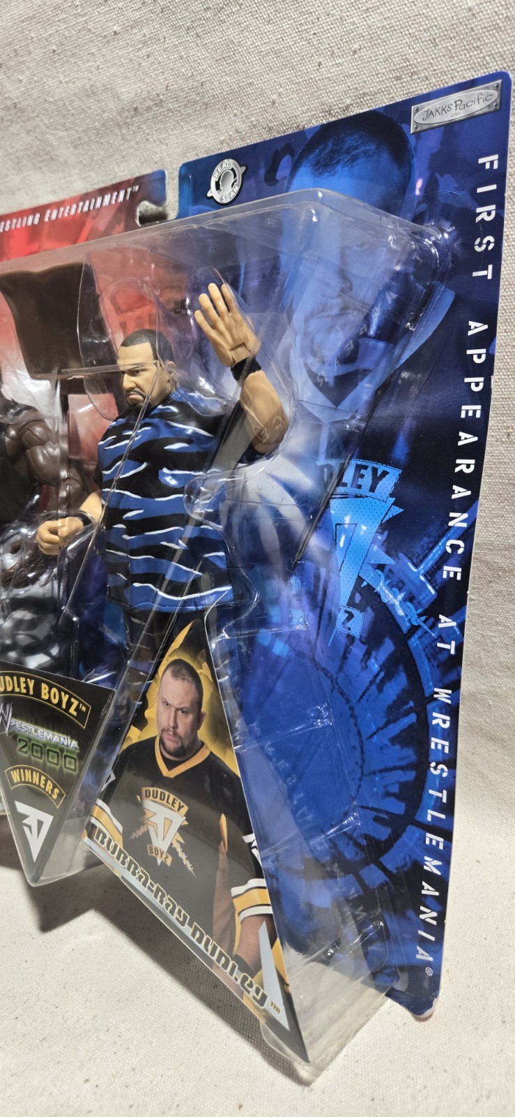 DUDLEY BOYZ 2 Pack Figure Set Wrestlemania 2000 First Appearance Winners
