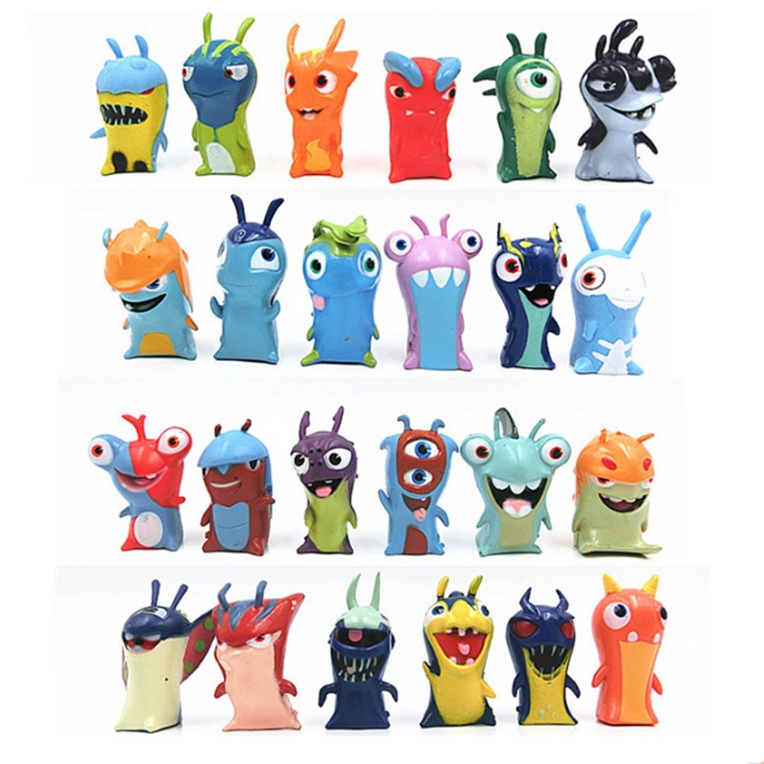 24ps set pvc Toy Mini Figures Anime Slugterra model collection Gifts 4-5cm