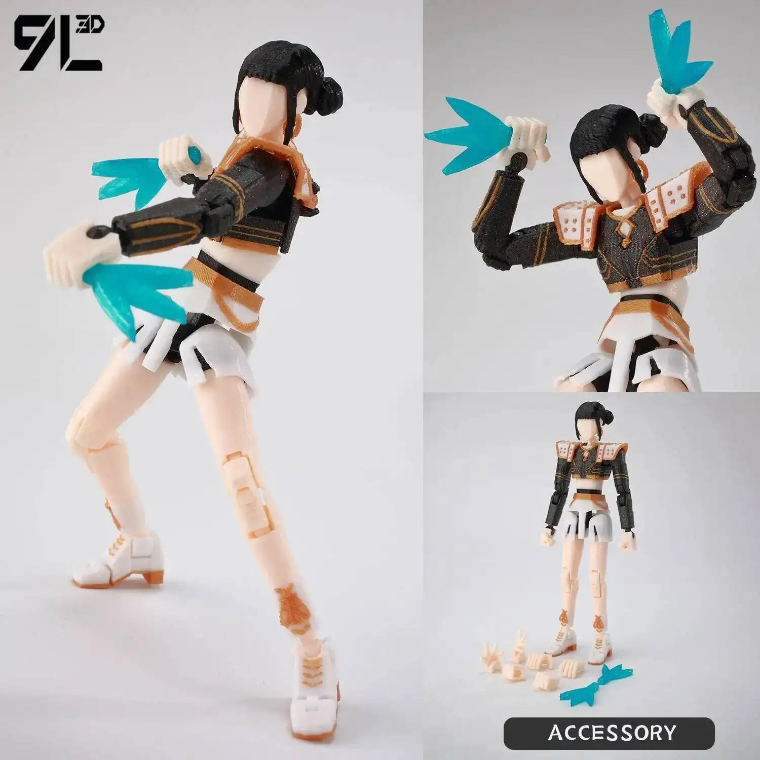 9L3D Lucky13 T13 Dummy13 1/12 Multi-Jointed Action Figure DIY Model NEW