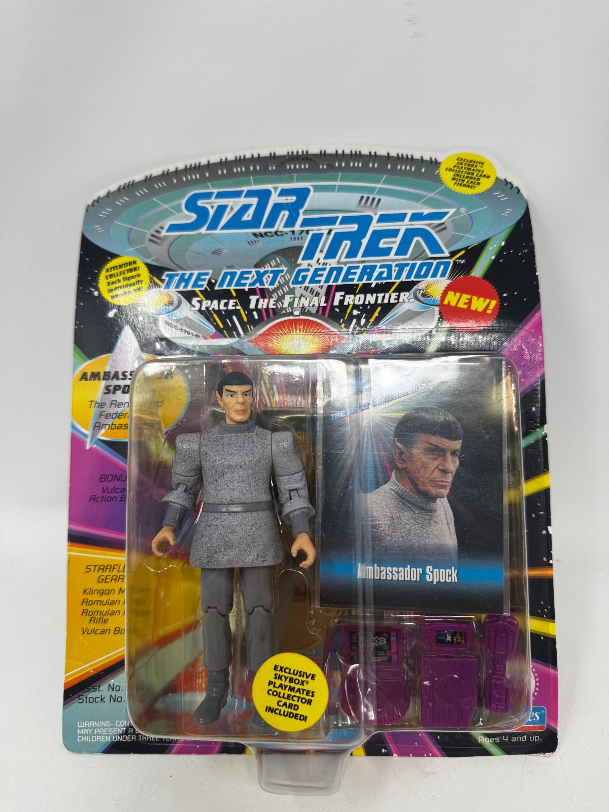 Star Trek The Next Generation Ambassador Spock Action Figure Playmates 1993