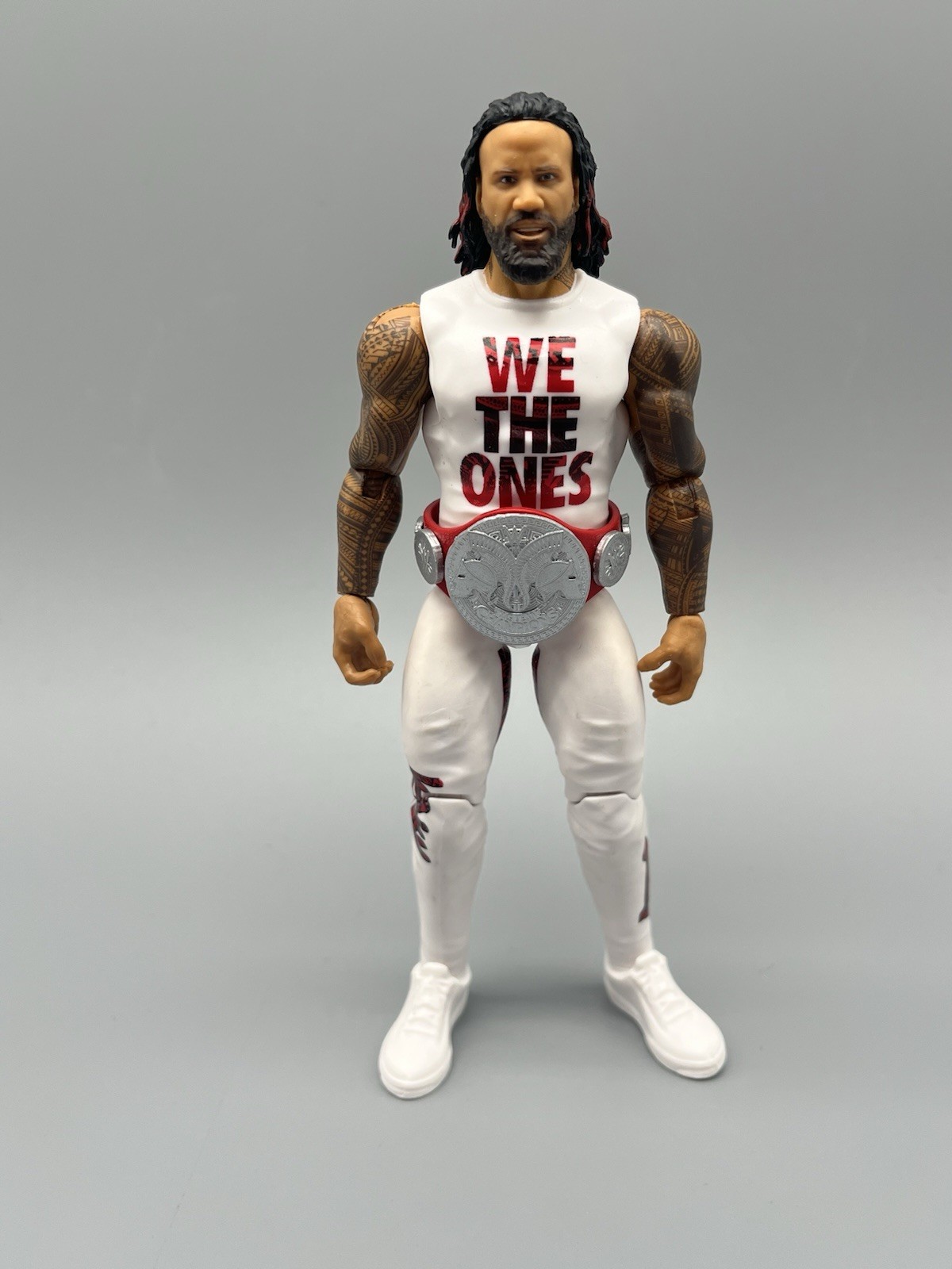 Mattel WWE Main Event Champions 3 Jimmy Uso Action Figure With Belt *Rattles*