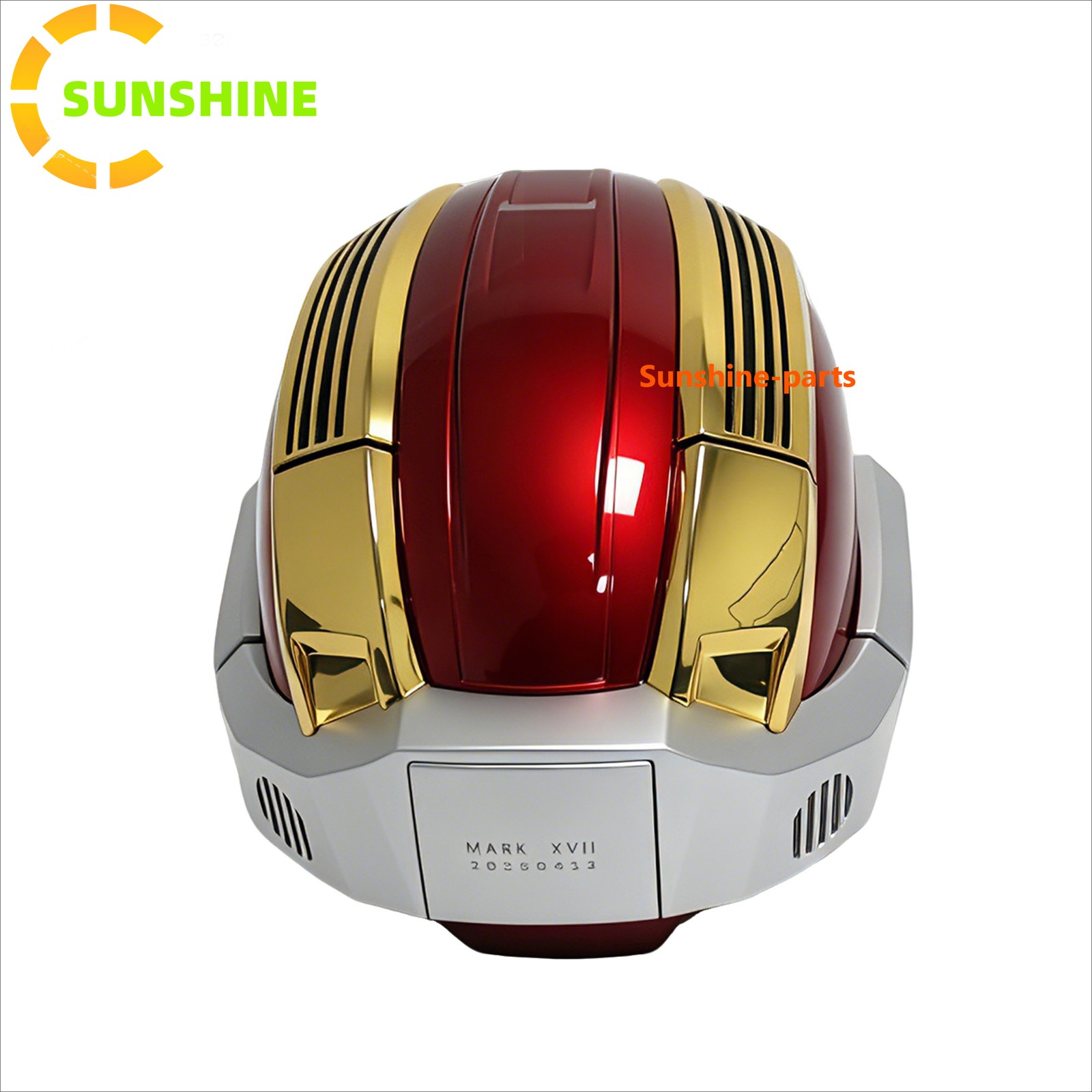 Iron Man MK17 Heart Breaker Helmet Gold English 1/1 Wearable Voice-control Props