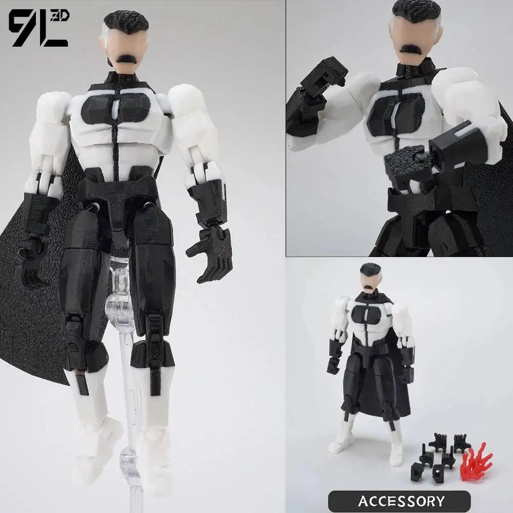 9L3D Lucky13 T13 Dummy13 1/12 Multi-Jointed Action Figure DIY Model NEW
