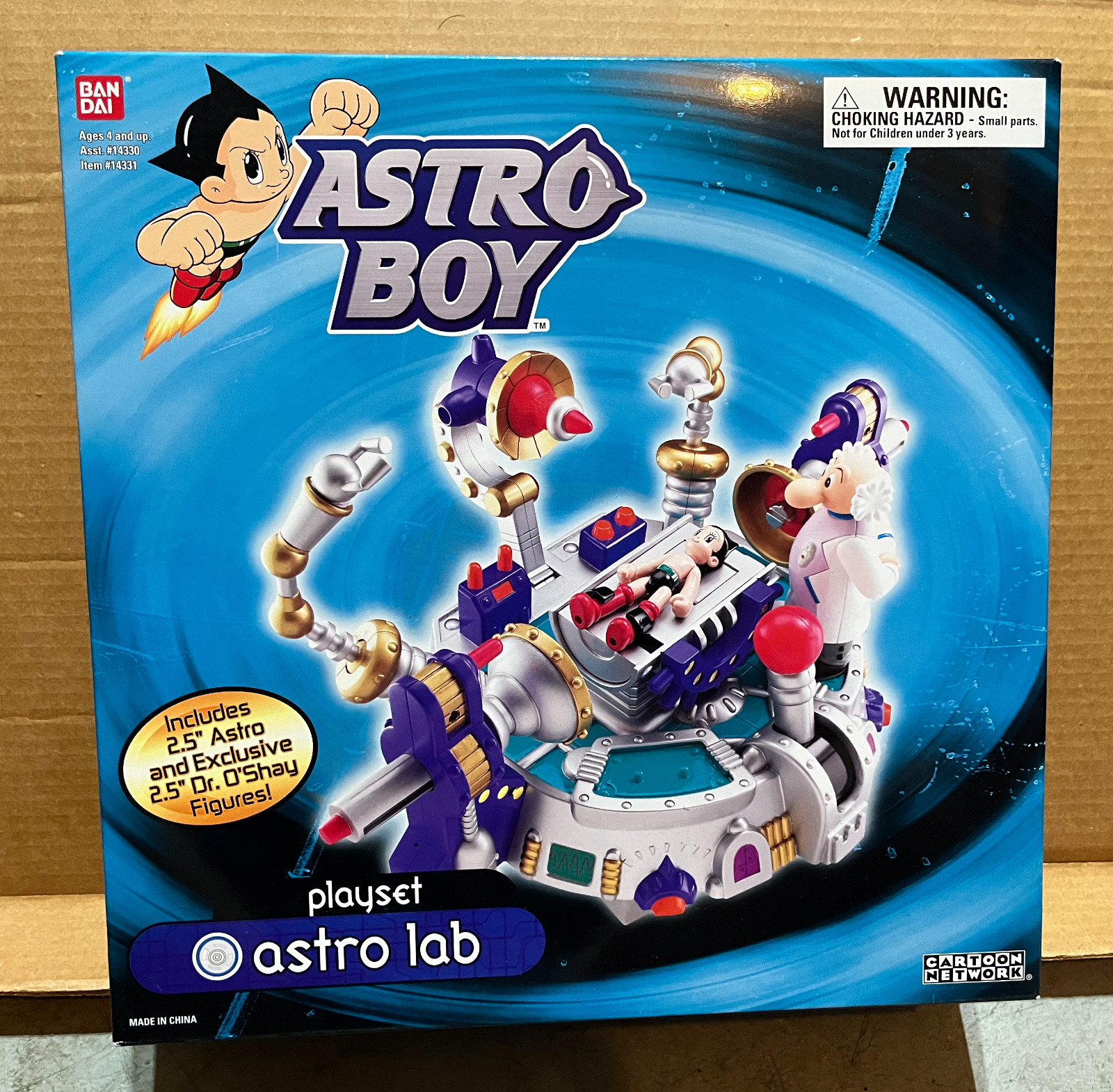 Astro Boy Lab Playset & Akita Squad Car & Figure Lot of 3 NIB