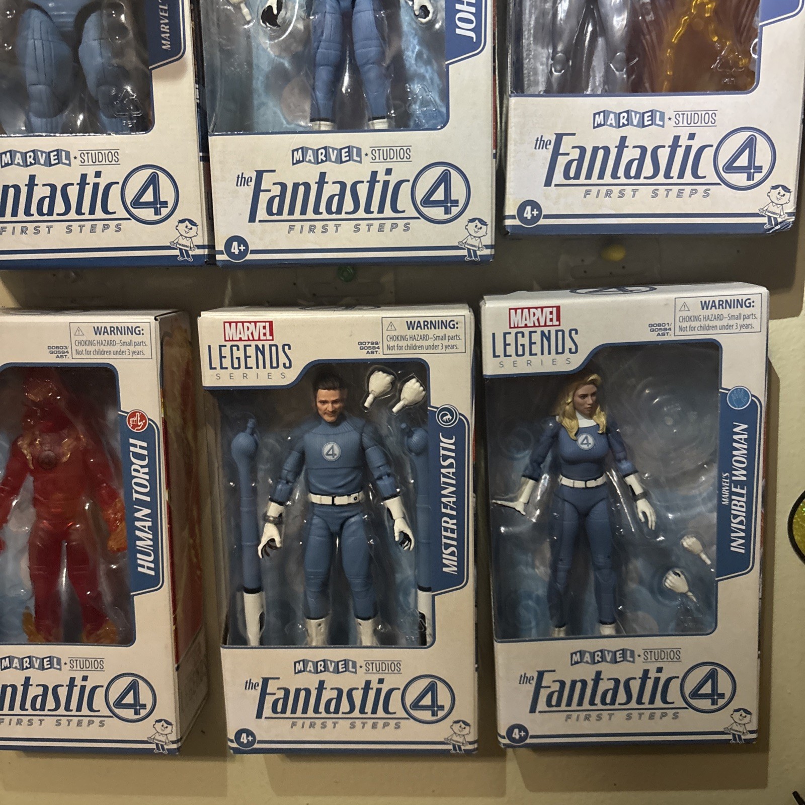 Marvel Legends FANTASTIC FOUR FIRST STEPS Complete 6 Figures NEW FREE SHIPPING