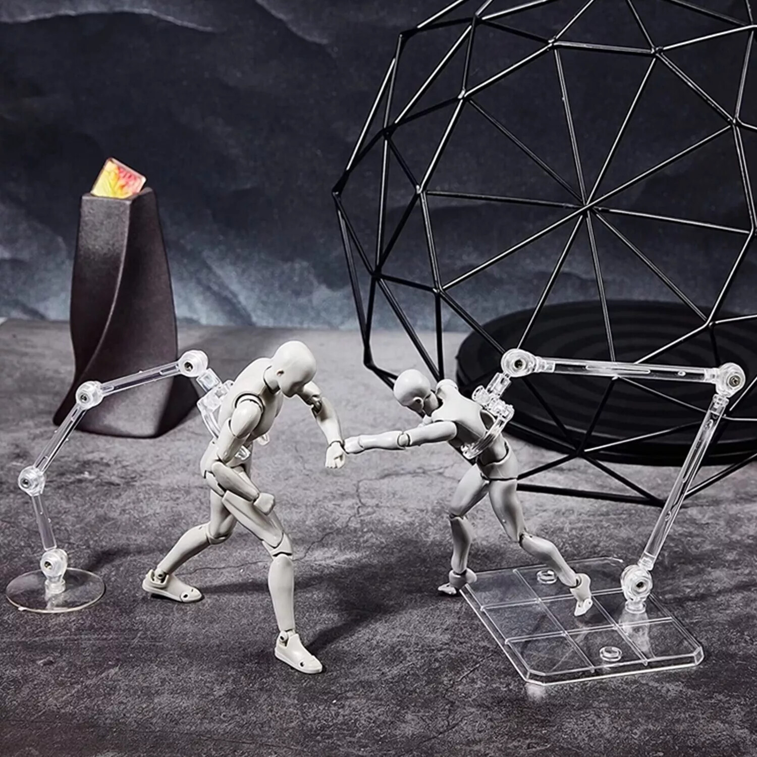 10 × Adjustable Action Figure Display Holder Base Doll Model Support Stand USA