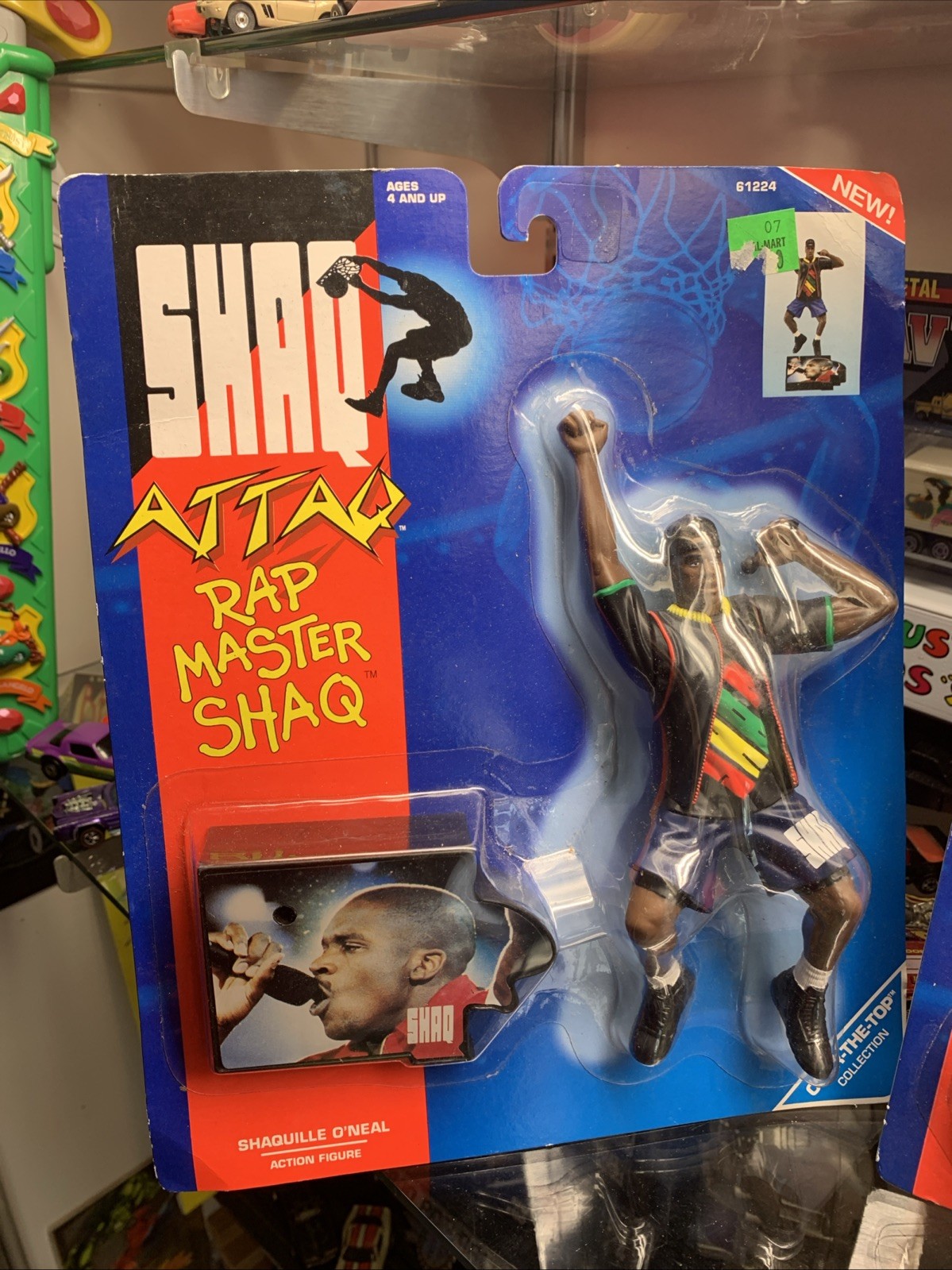 Kenner 1993 Shaq Attaq Rap Master Shaq action figure NEW! Vintage