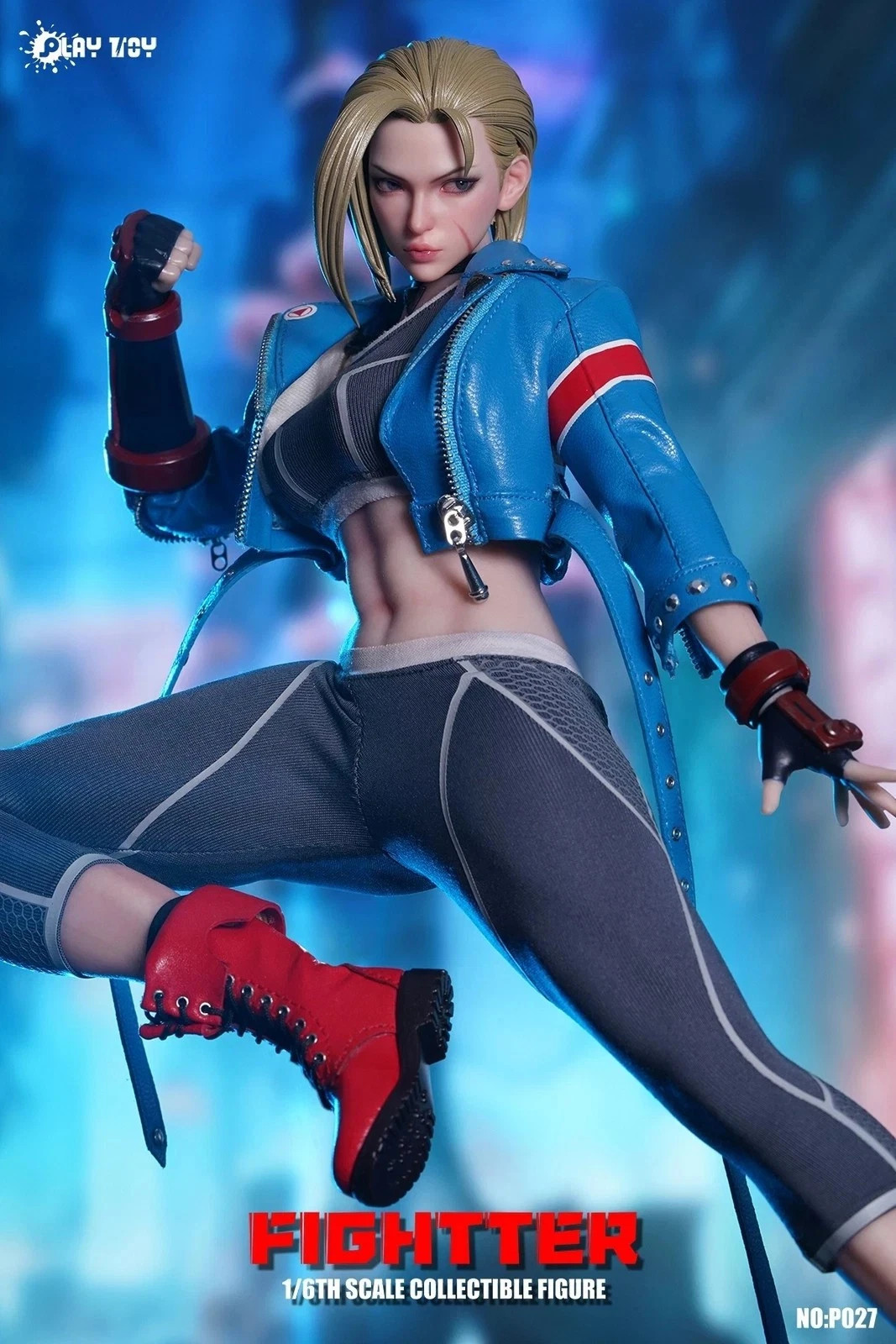 IN STOCK New PLAY TOY P027 1/6 The Fighter 6 Girl Cammy 12″ Action Figure