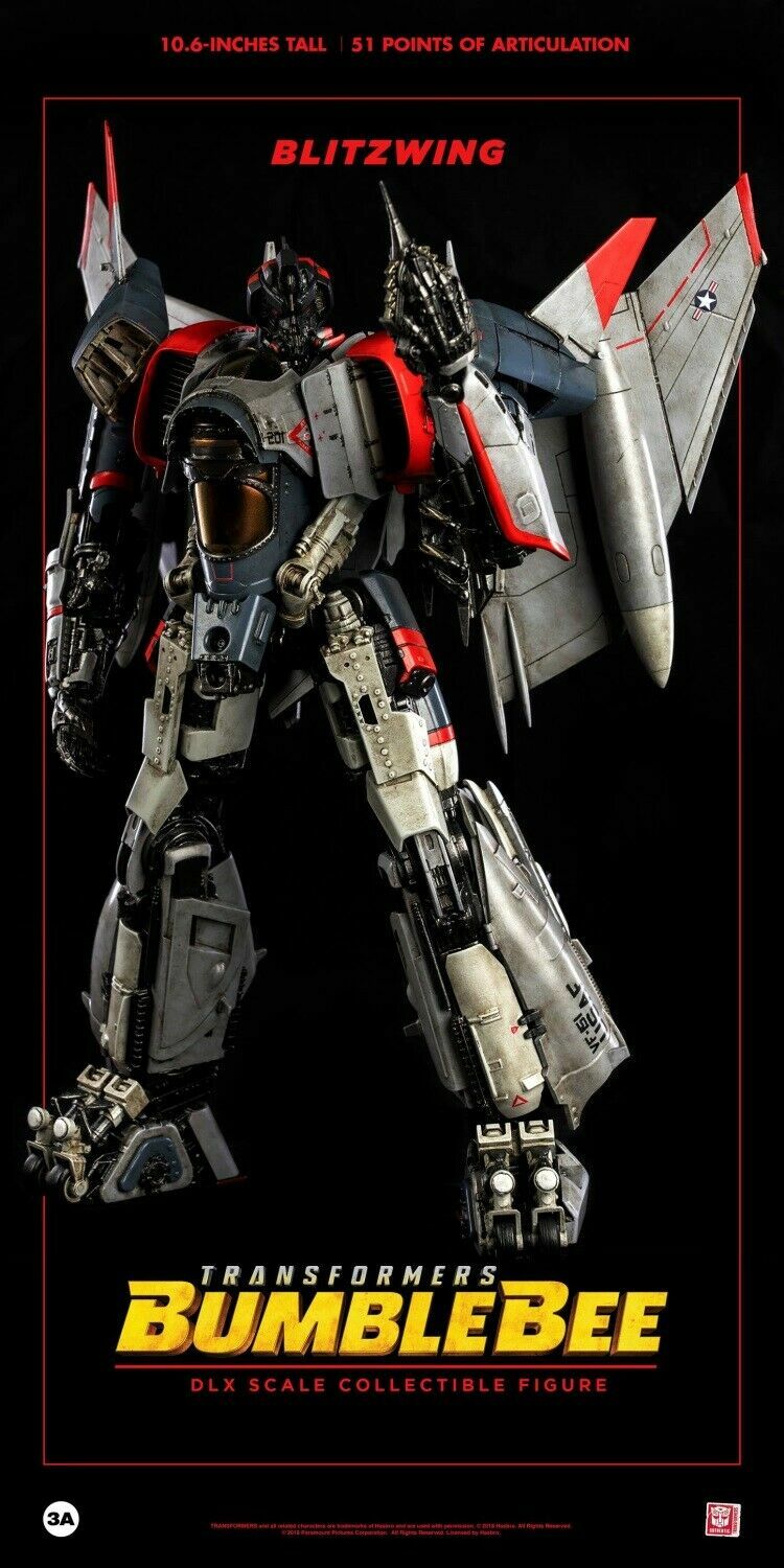 Perfect Threezero 3a Dlx Blitzwing 10.6″ Alloy Action Figure In Stock Model