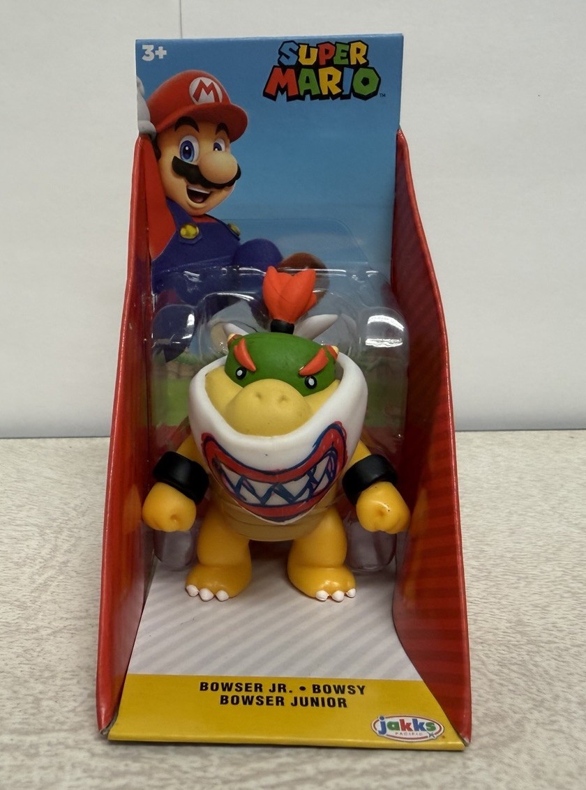 2.5″ BOWSER JR Super Mario Bros Action Figure World of Nintendo Galaxy Switch 2