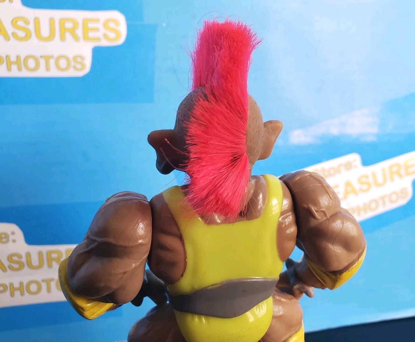 *VINTAGE* 1992 ACE STONE PROTECTORS CHESTER THE WRESTLER FIGURE Loose Troll 90s