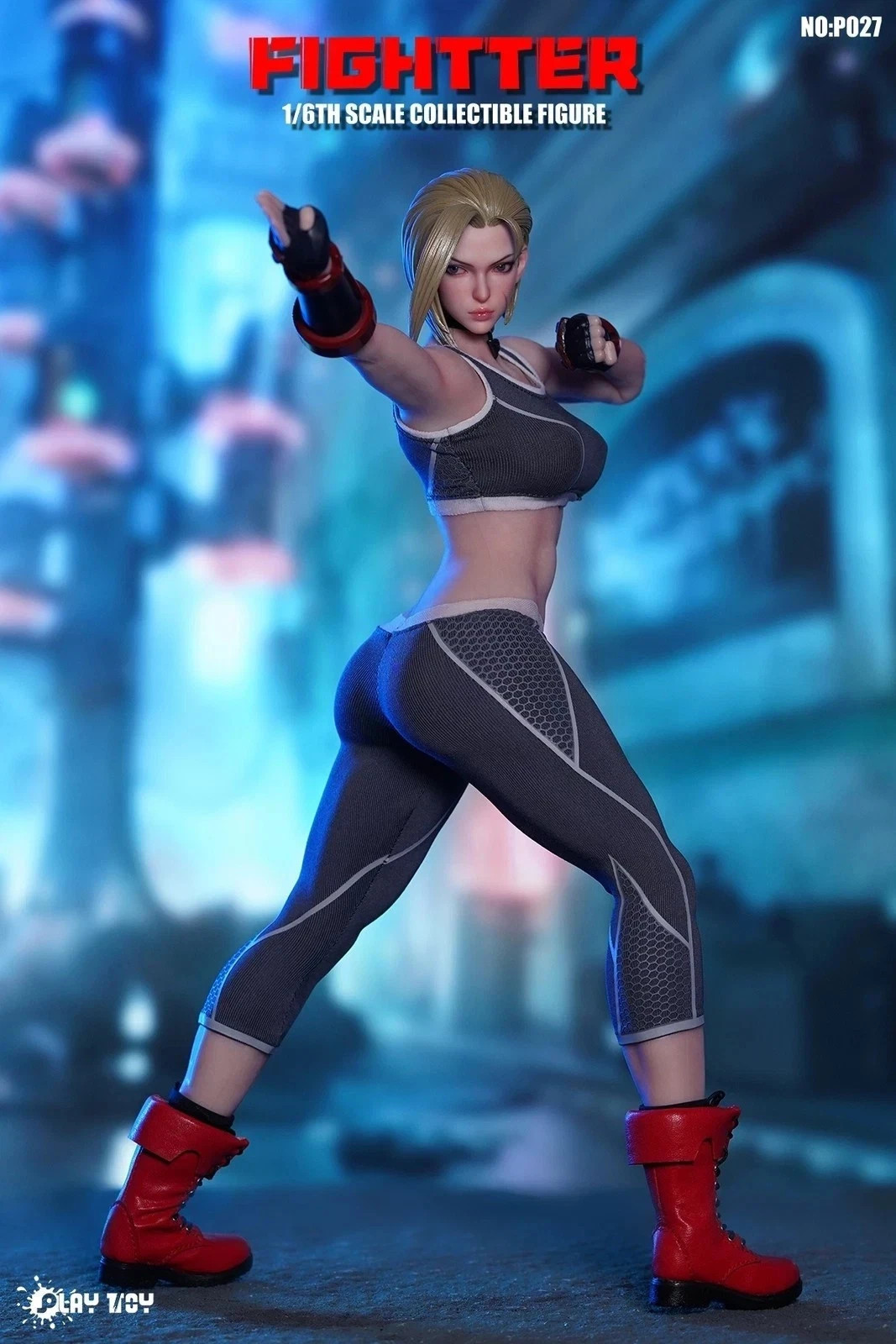 IN STOCK New PLAY TOY P027 1/6 The Fighter 6 Girl Cammy 12″ Action Figure