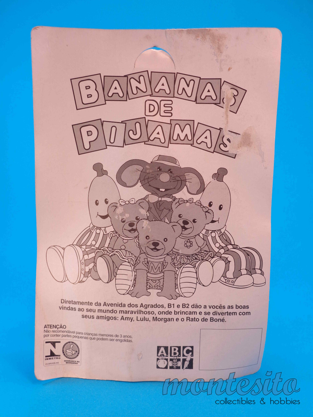 VINTAGE BANANAS IN PYJAMAS COMPLETE SET 4 (FOUR) FIGURES * CARDED MADE IN BRAZIL