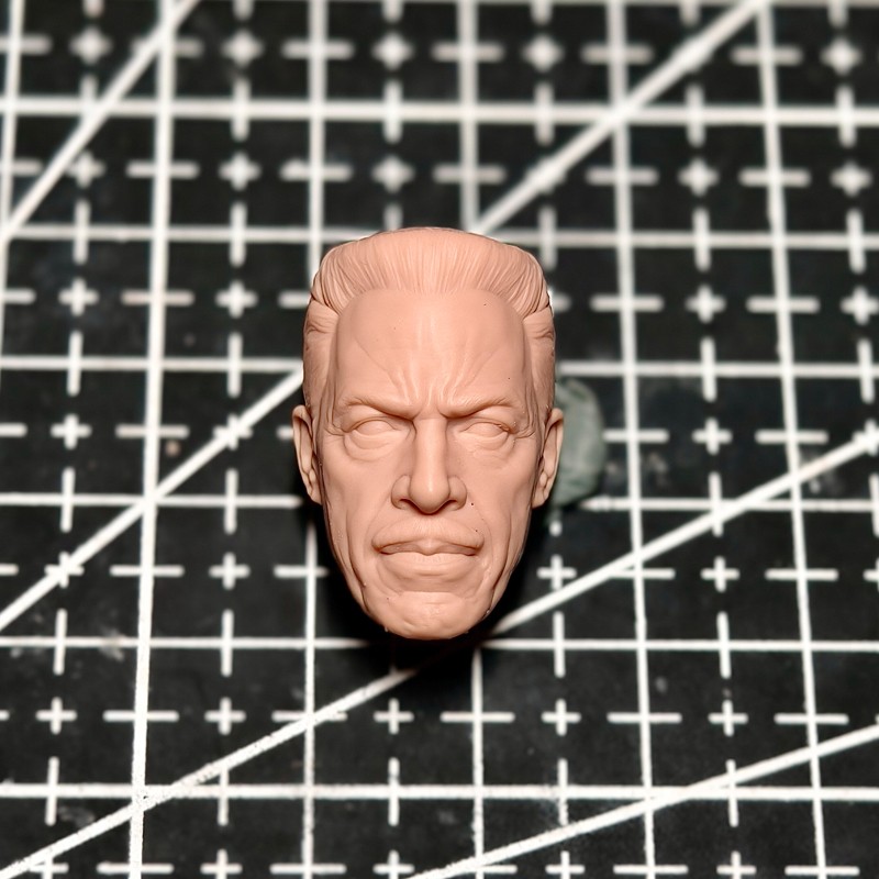 1/12 1/10 1/18 Scale Boss Jonah Jameson Head Sculpt Unpainted Fit 6″ ML SHF Neca
