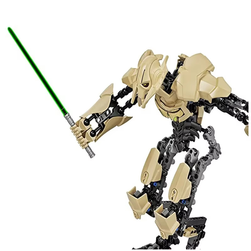 32cm Star General Grievous Action Figure with Lightsaber Building Blocks_Toy”