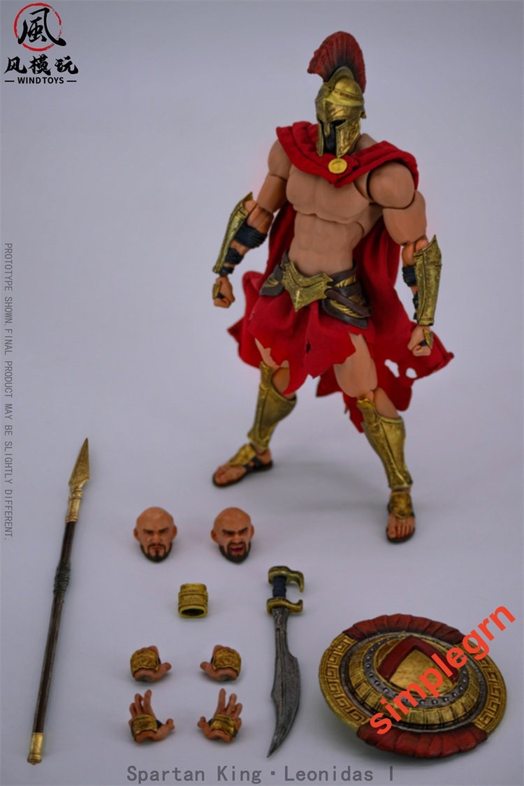 Wind Toys 1/12 King Leonidas I of Sparta Standard Ver Action Figure In Stock